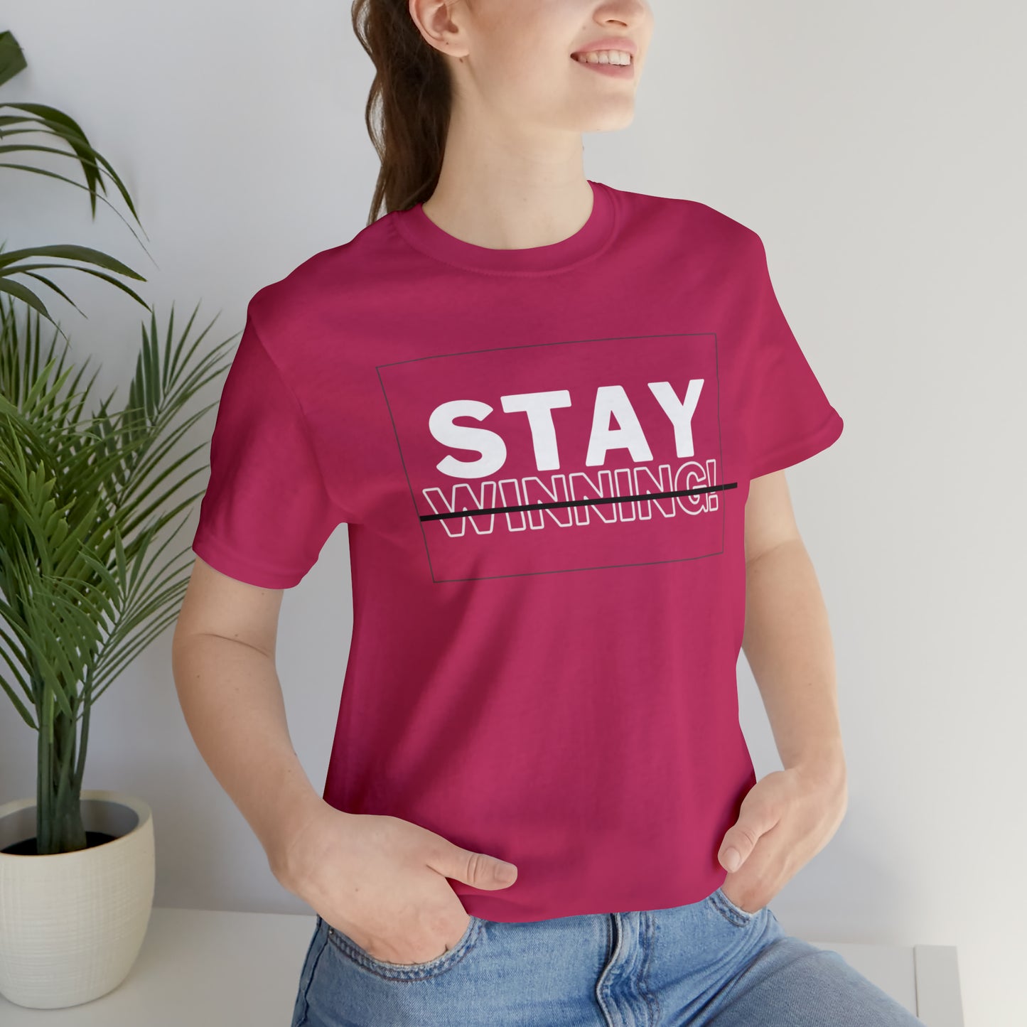 Soluvd Stay Winning Unisex, Women's, Men's Short Sleeve Tee