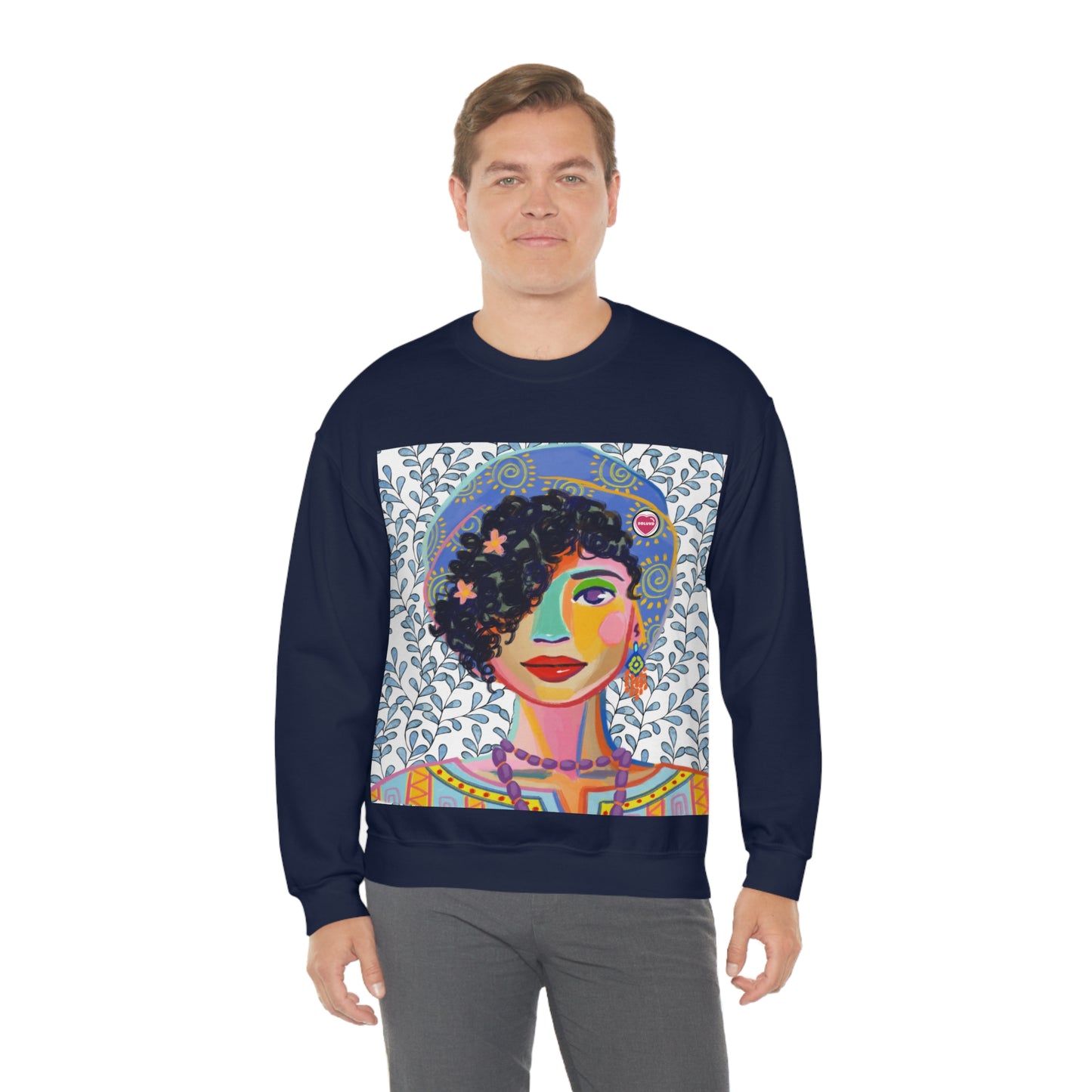 Soluvd Beret Unisex Heavy Blend™ Crewneck Sweatshirt