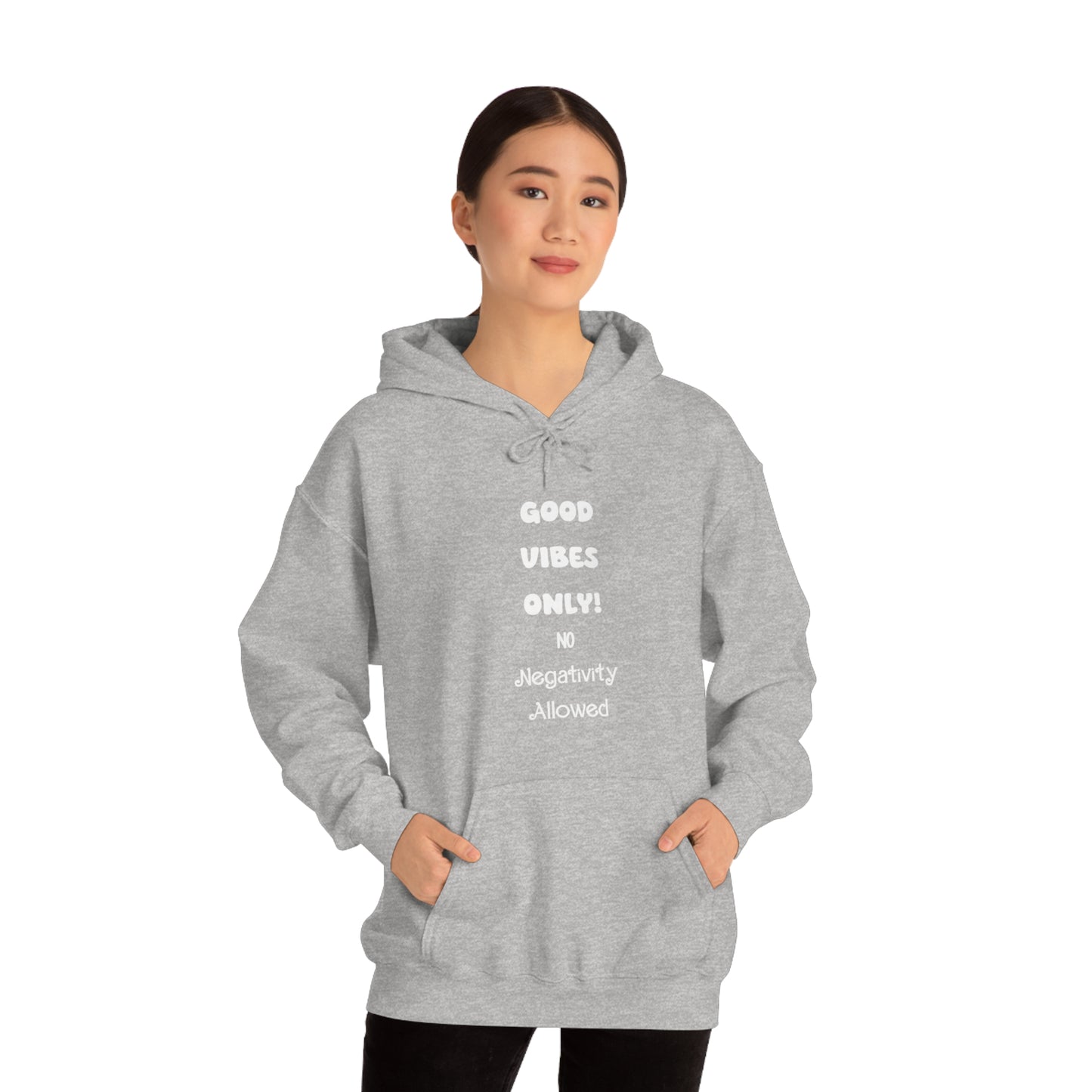 Soluvd Good Vibes Only No Negativity Allowed Unisex Heavy Blend™ Hooded Sweatshirt