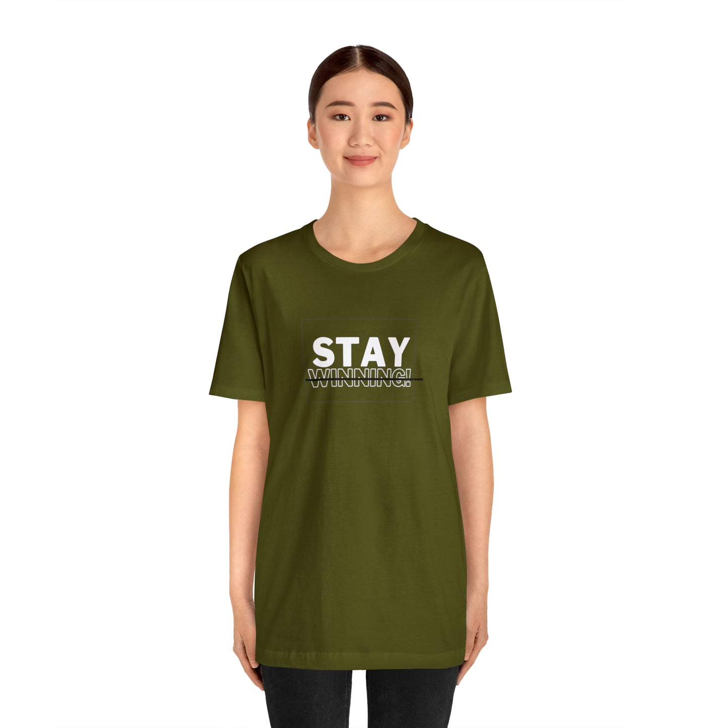 Soluvd Stay Winning Unisex, Women's, Men's Short Sleeve Tee