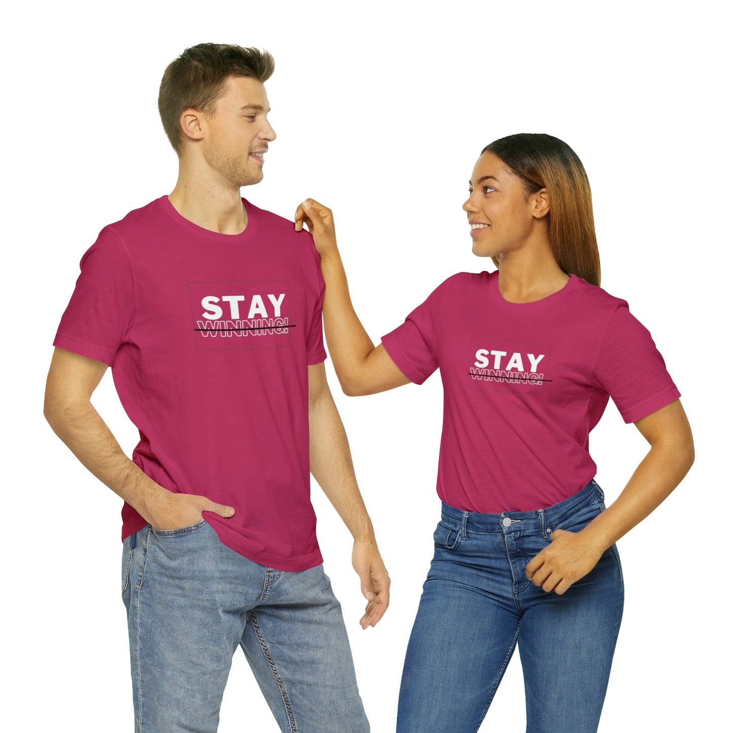 Soluvd Stay Winning Unisex, Women's, Men's Short Sleeve Tee