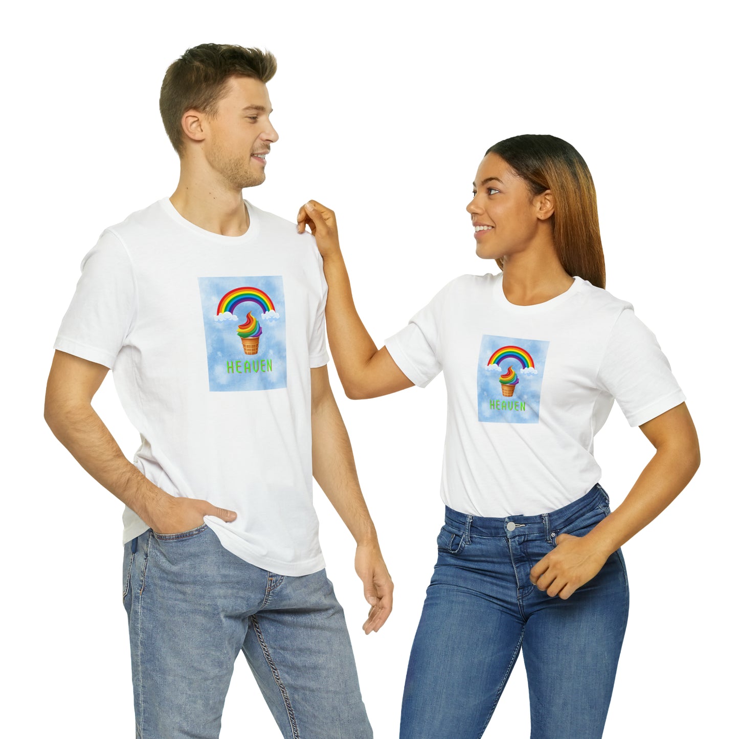 Soluvd Heaven Ice Cream Cone Unisex, Women's, Men's Short Sleeve Tee