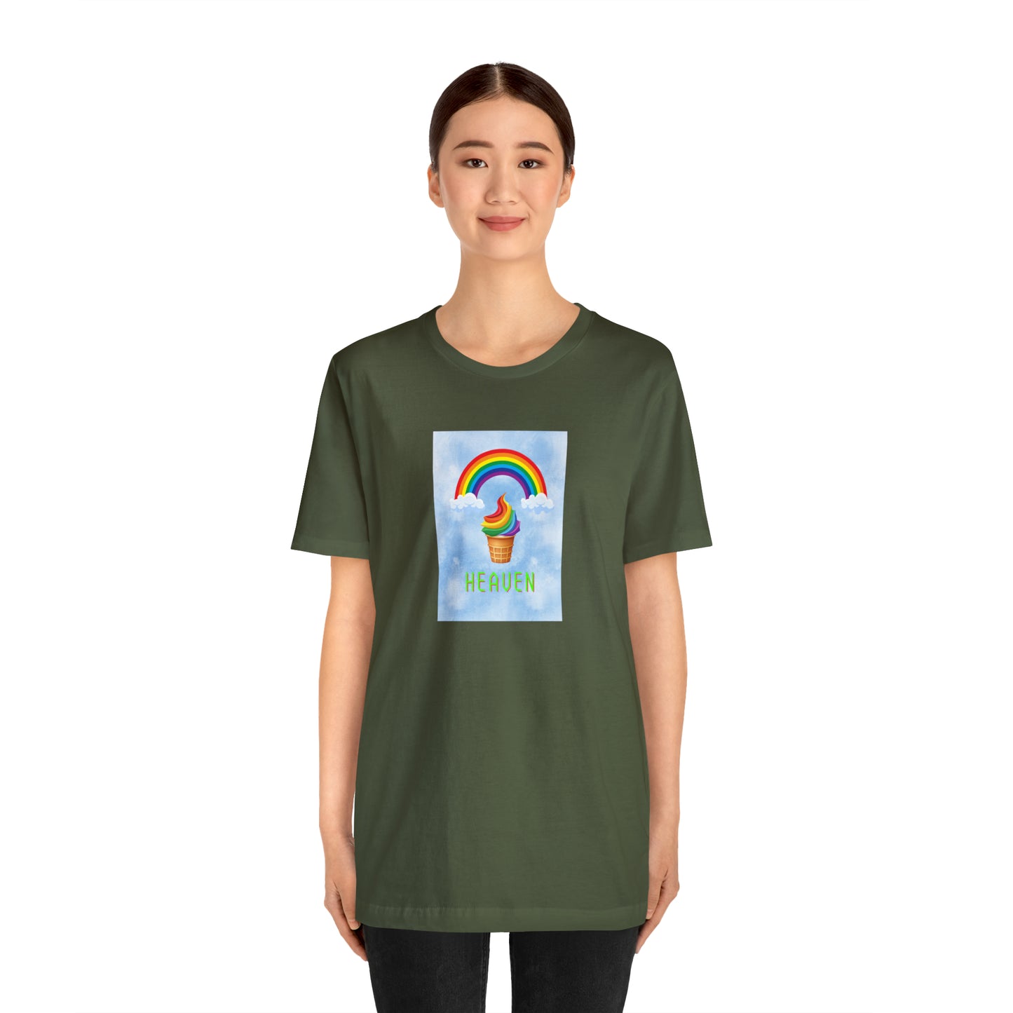 Soluvd Heaven Ice Cream Cone Unisex, Women's, Men's Short Sleeve Tee