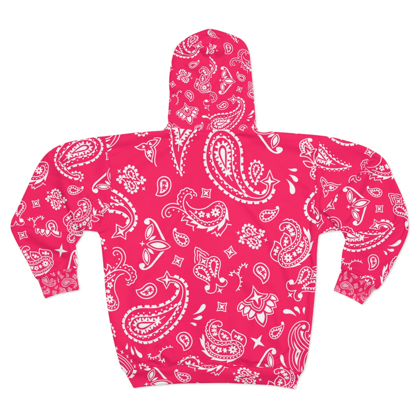 Soluvd Pink Bandana Unisex, Women's, Men's Zip Hoodie