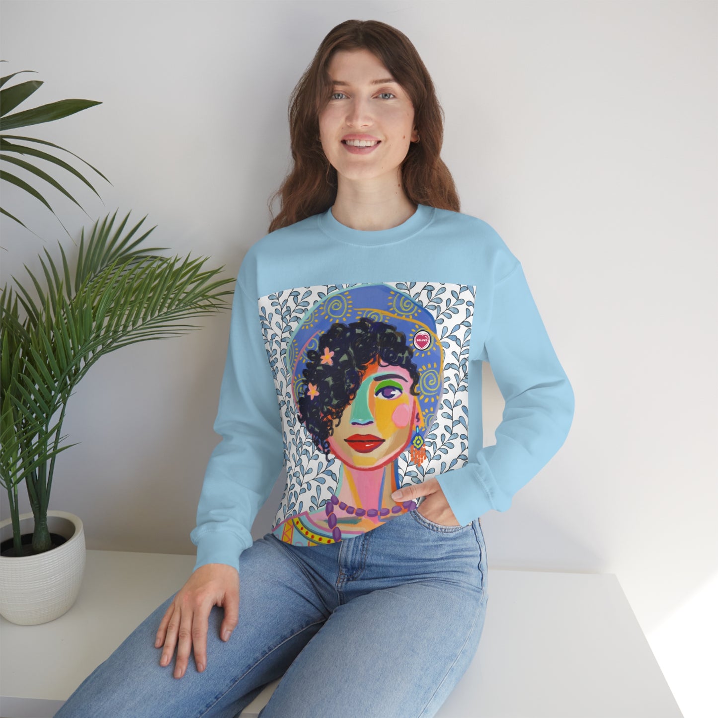 Soluvd Beret Unisex Heavy Blend™ Crewneck Sweatshirt