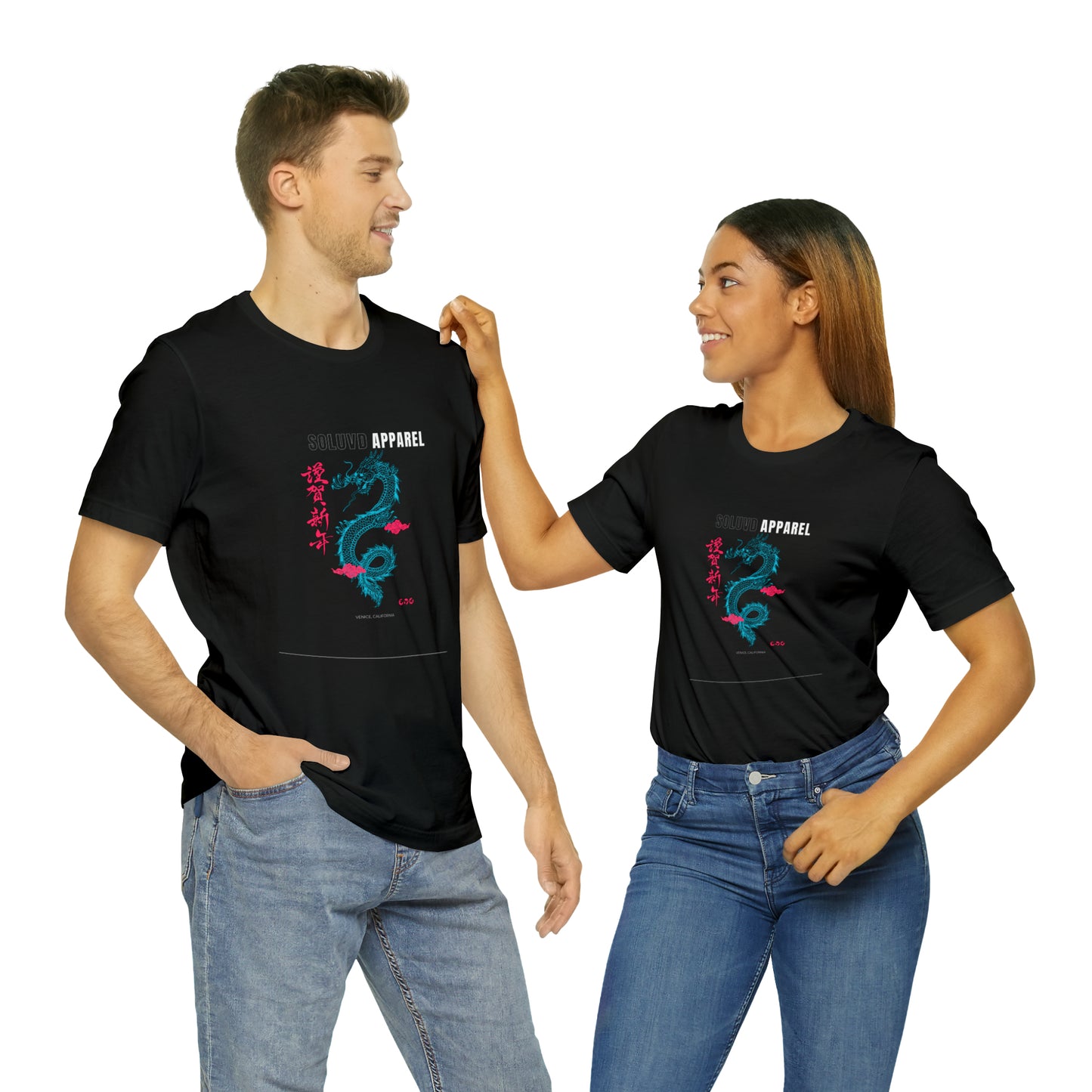 Soluvd Dragon Apparel Unisex, Women's, Men's Short Sleeve Tee