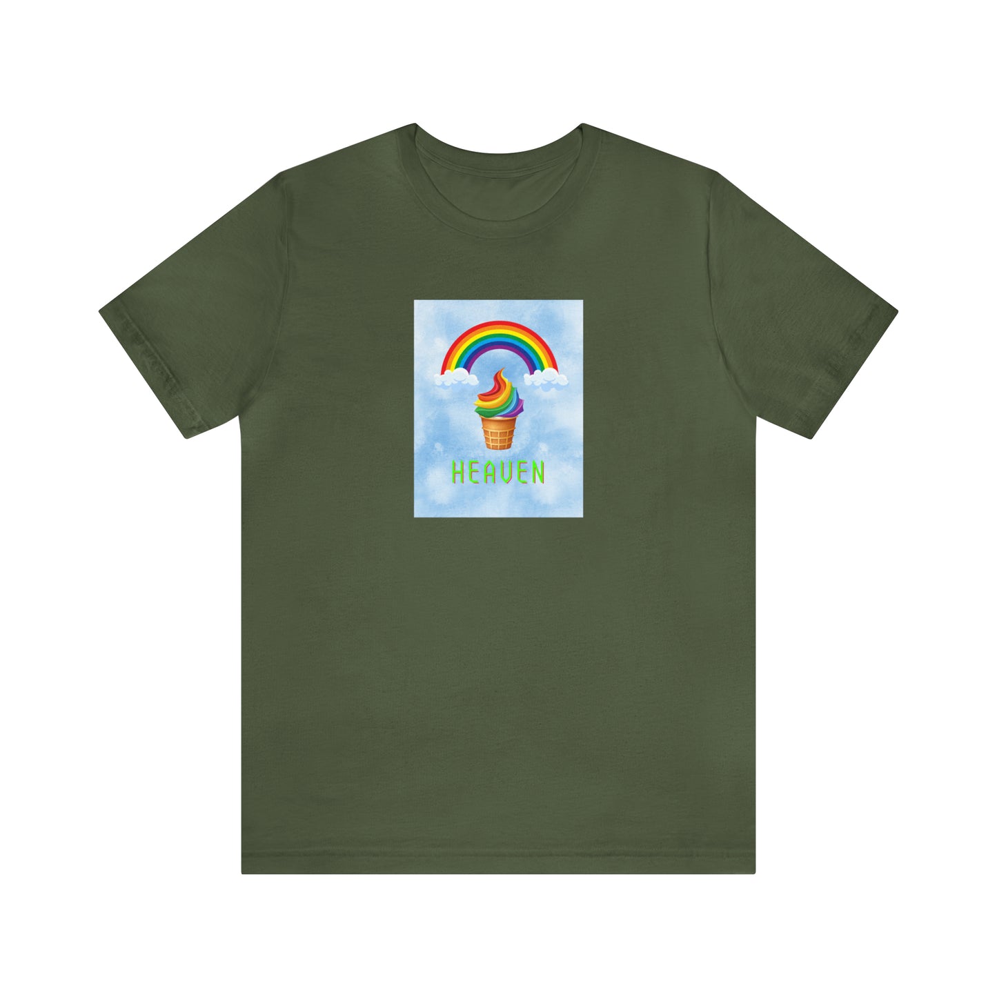 Soluvd Heaven Ice Cream Cone Unisex, Women's, Men's Short Sleeve Tee