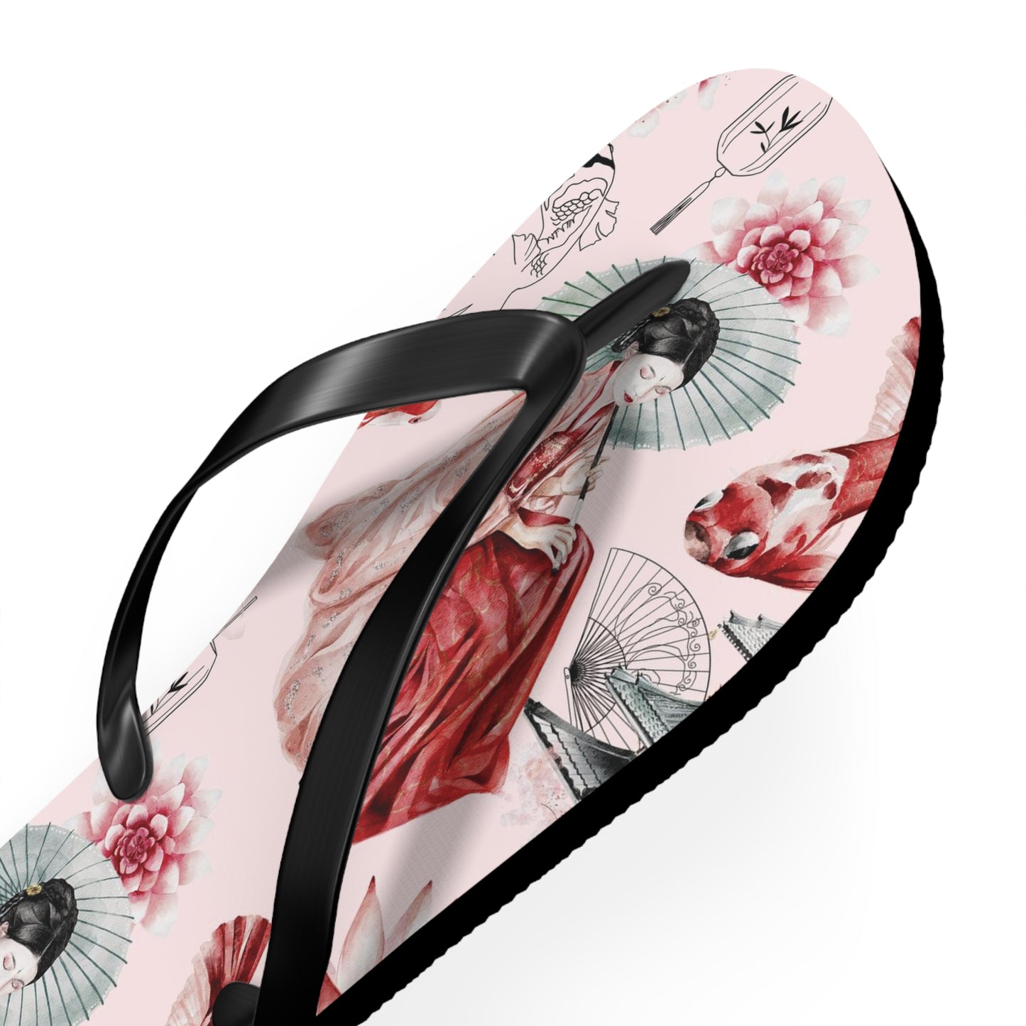 Soluvd Pink Pagoda Women's Flip Flops