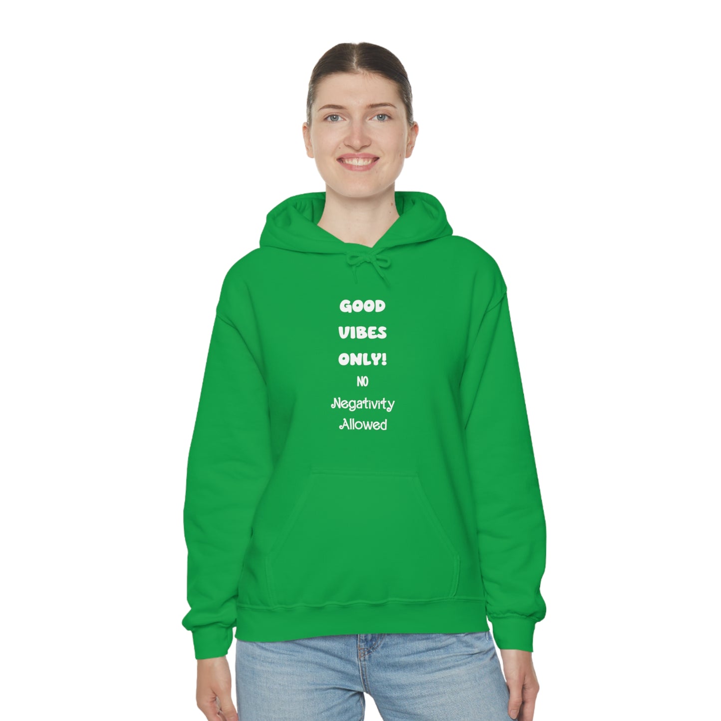 Soluvd Good Vibes Only No Negativity Allowed Unisex Heavy Blend™ Hooded Sweatshirt