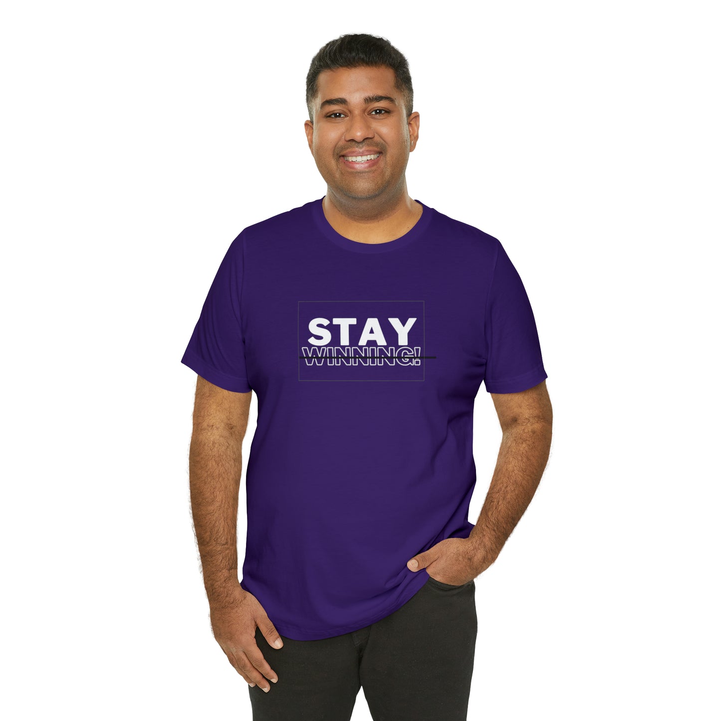 Soluvd Stay Winning Unisex, Women's, Men's Short Sleeve Tee
