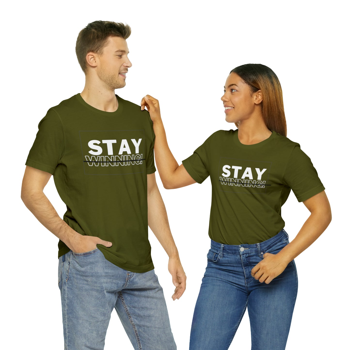 Soluvd Stay Winning Unisex, Women's, Men's Short Sleeve Tee