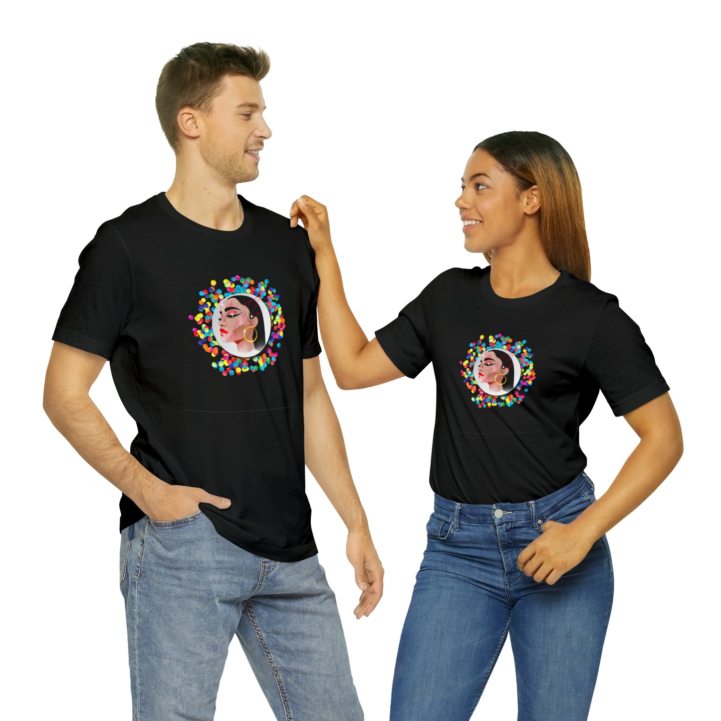 Soluvd Confetti Unisex, Women's, Men's Short Sleeve Tee