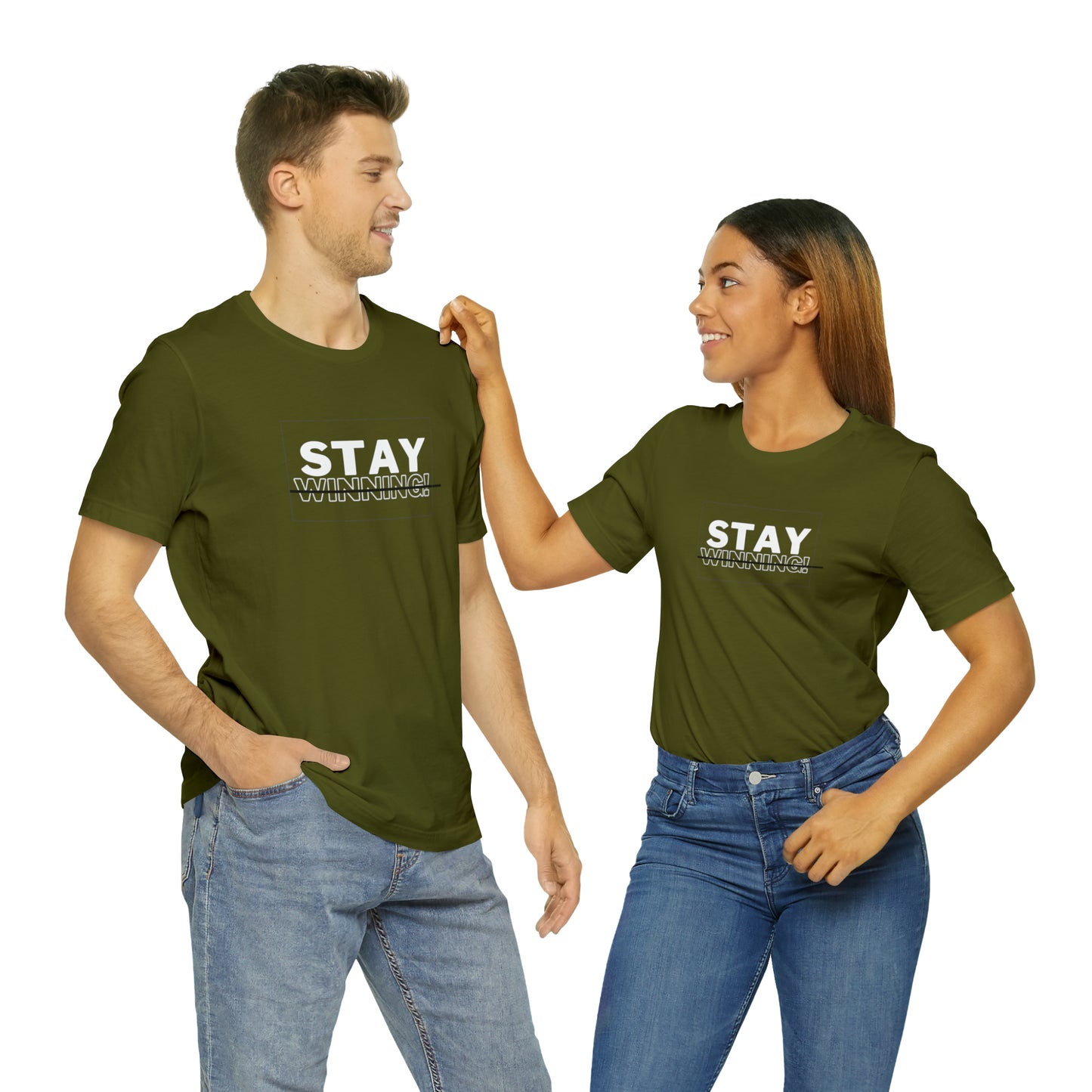 Soluvd Stay Winning Unisex, Women's, Men's Short Sleeve Tee