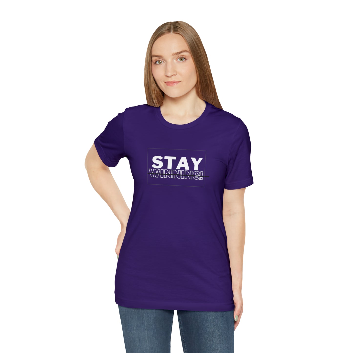 Soluvd Stay Winning Unisex, Women's, Men's Short Sleeve Tee