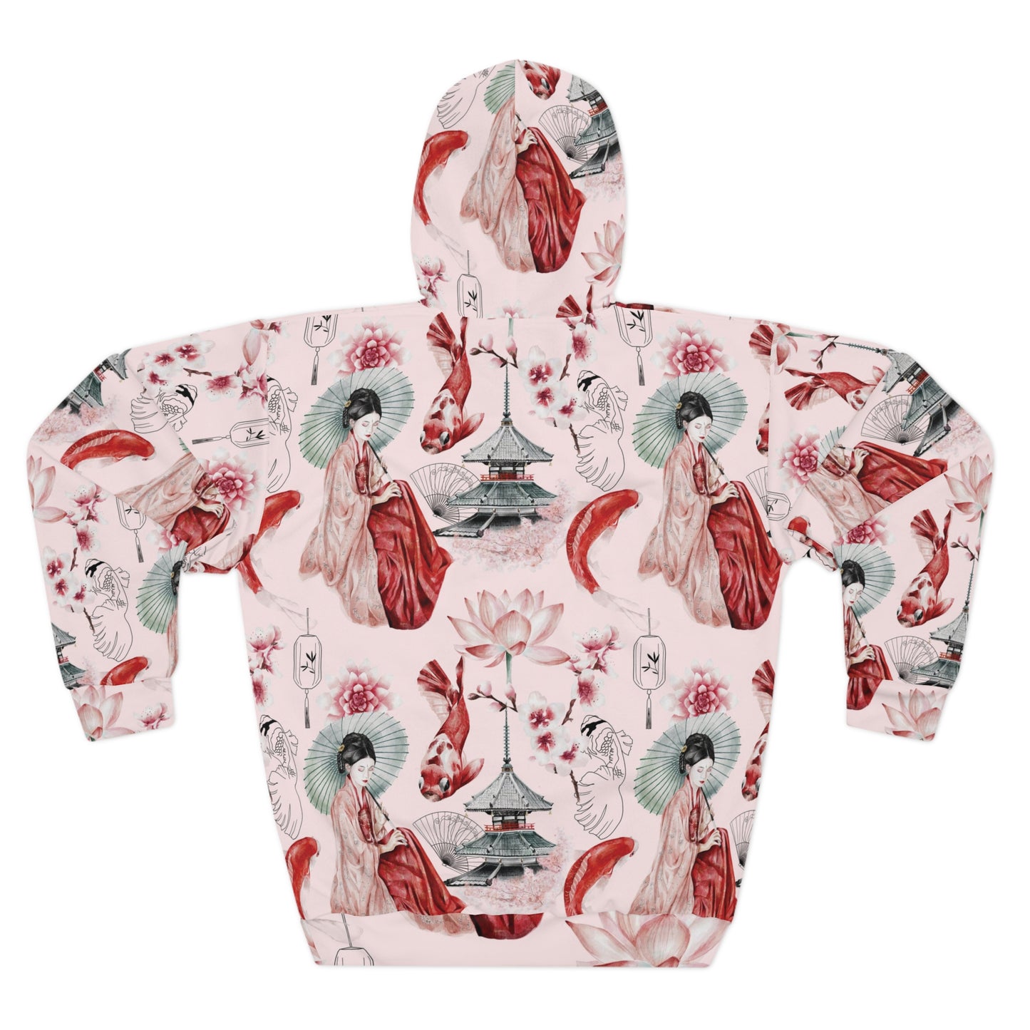 Soluvd Pink Pagoda Unisex, Women's, Men's Pullover Hoodie