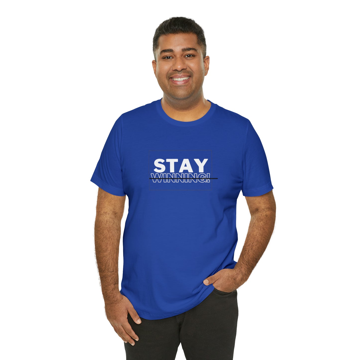 Soluvd Stay Winning Unisex, Women's, Men's Short Sleeve Tee