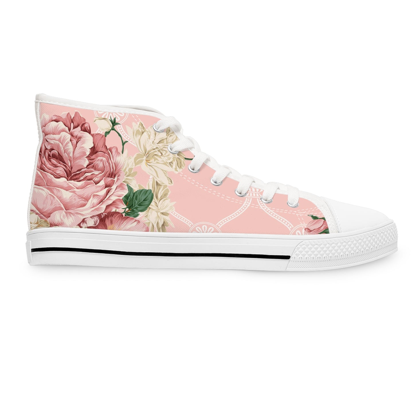 Soluvd Rosebud Women's High Top Sneakers