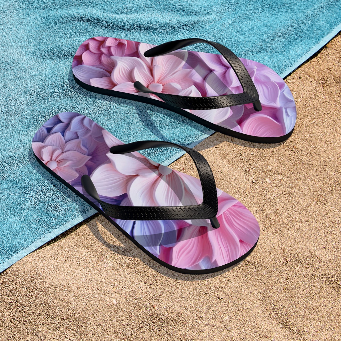 Soluvd 3D Flower An Unisex, Women's, Men's Flip-Flops