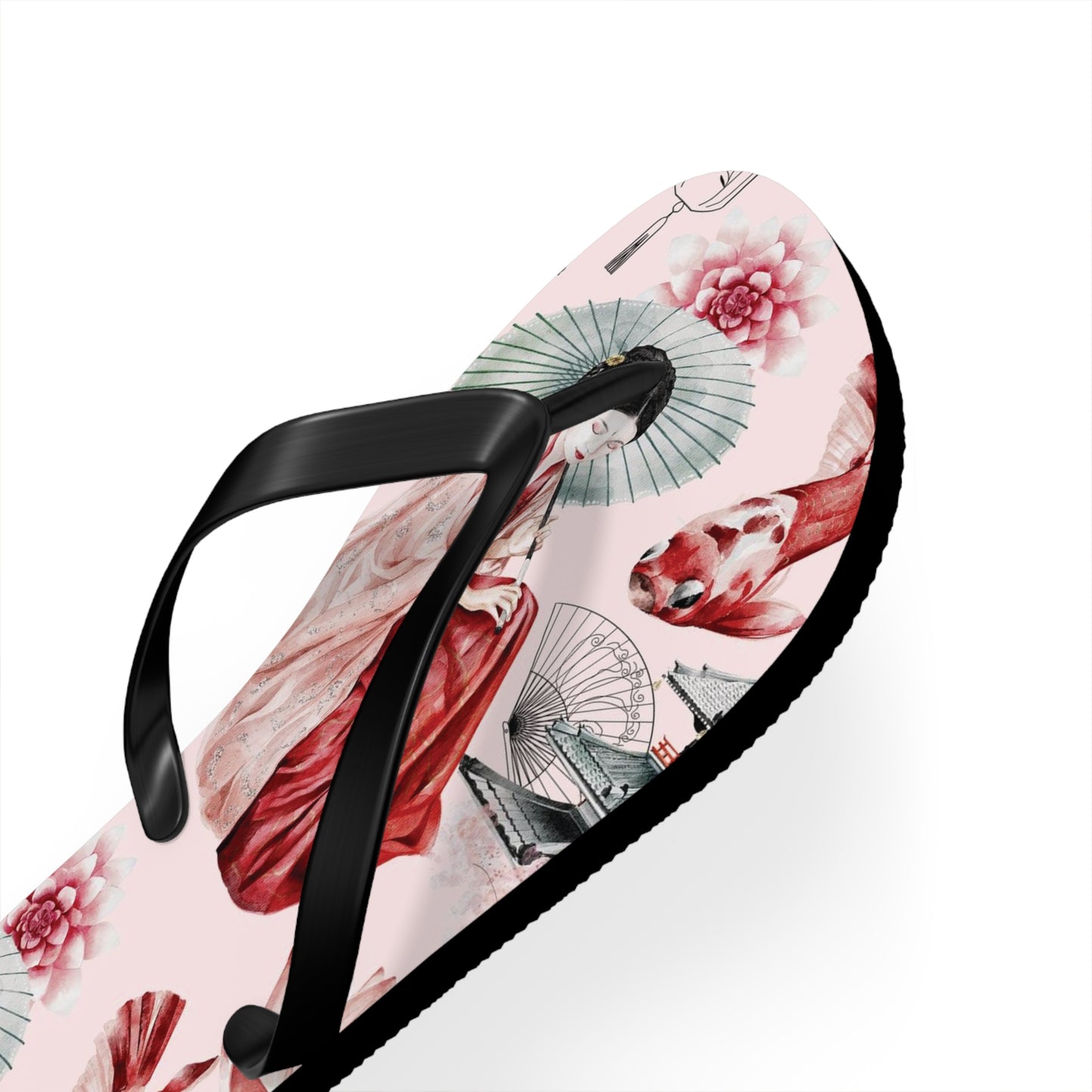 Soluvd Pink Pagoda Women's Flip Flops