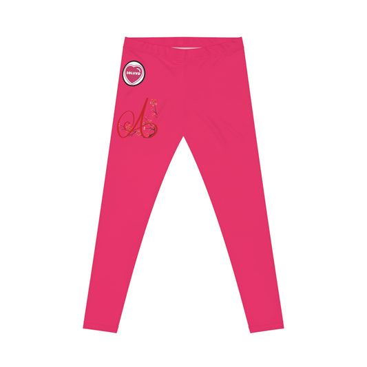 Soluvd Pink A Women's Casual Leggings