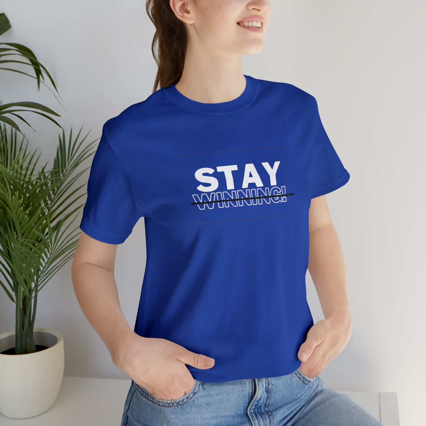 Soluvd Stay Winning Unisex, Women's, Men's Short Sleeve Tee