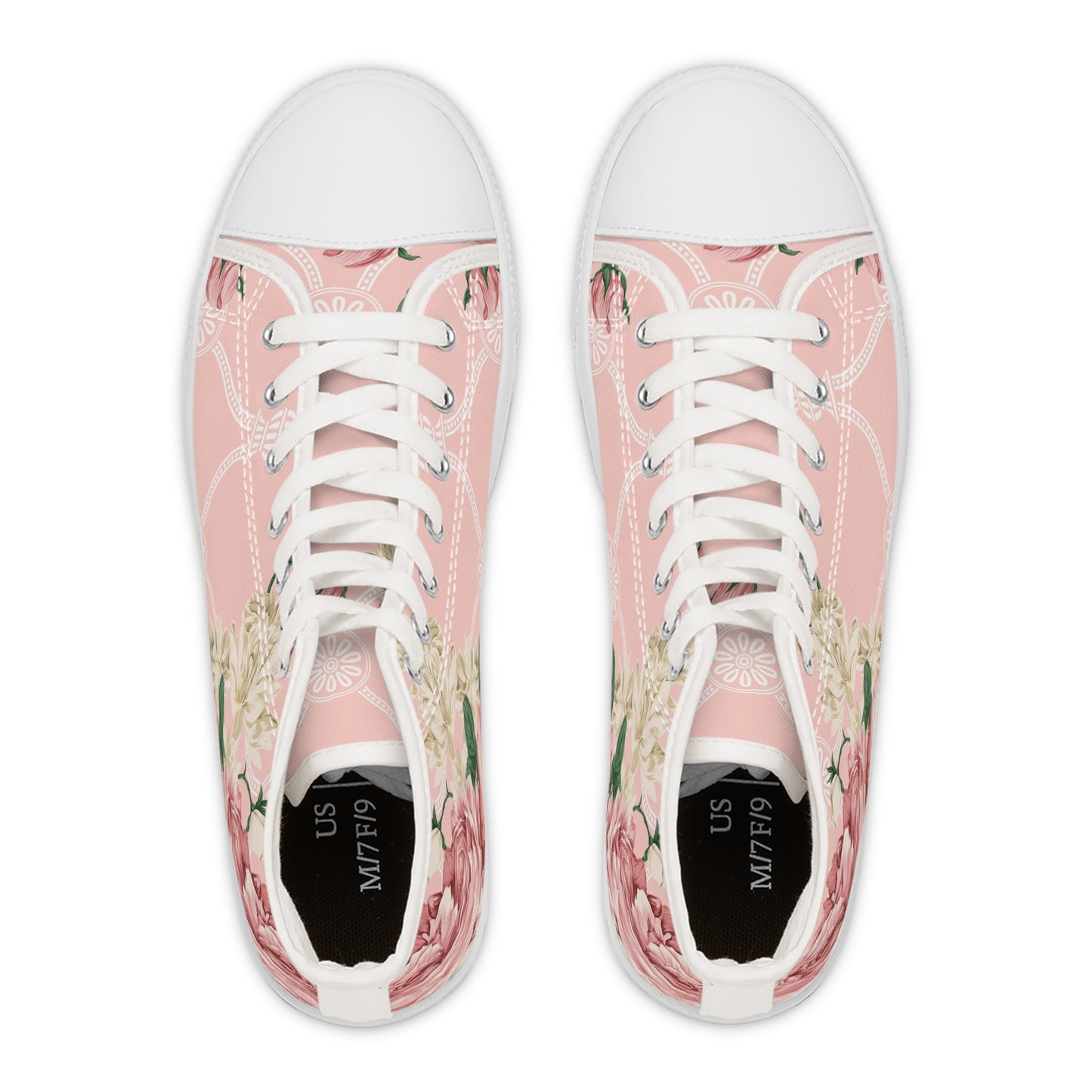 Soluvd Rosebud Women's High Top Sneakers