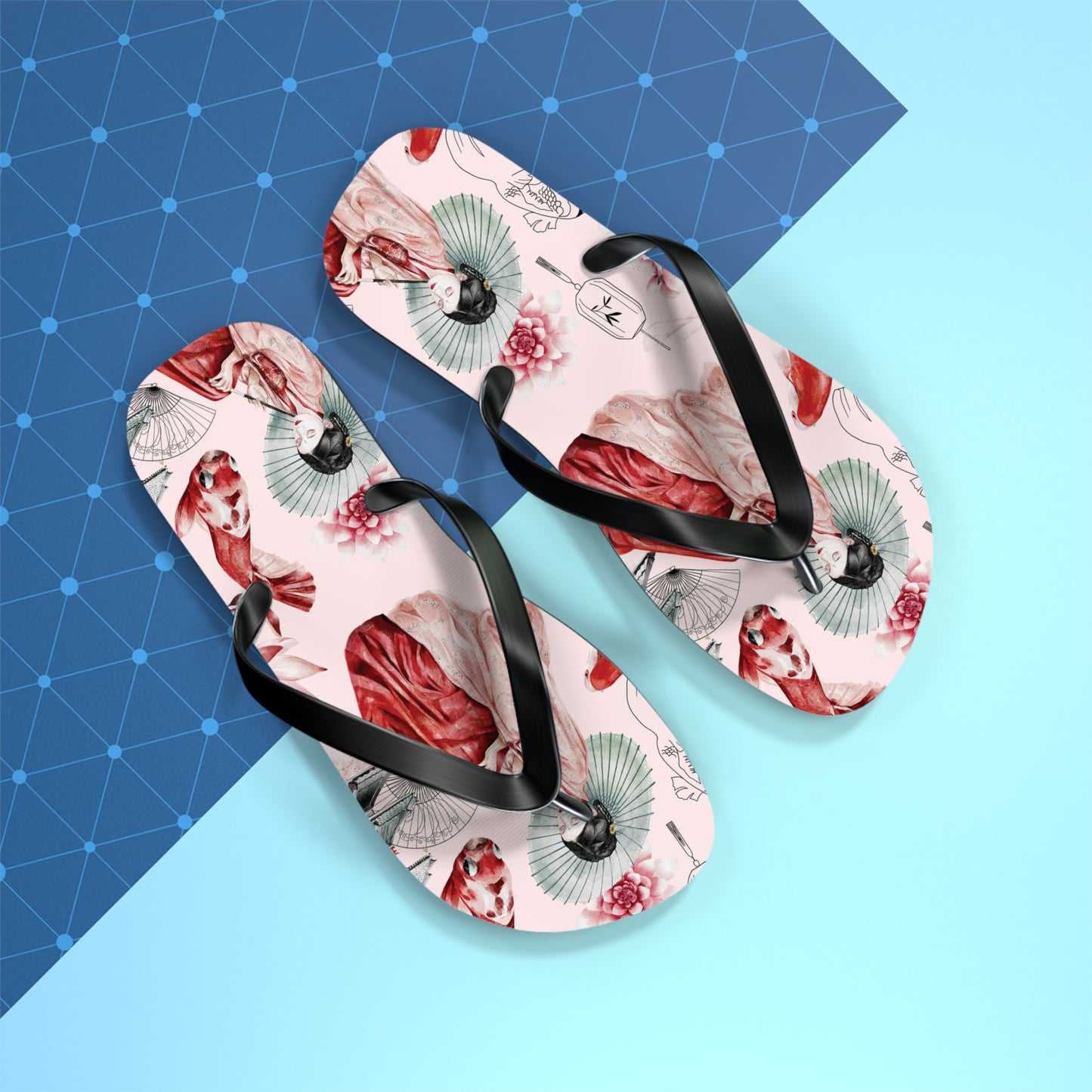 Soluvd Pink Pagoda Women's Flip Flops