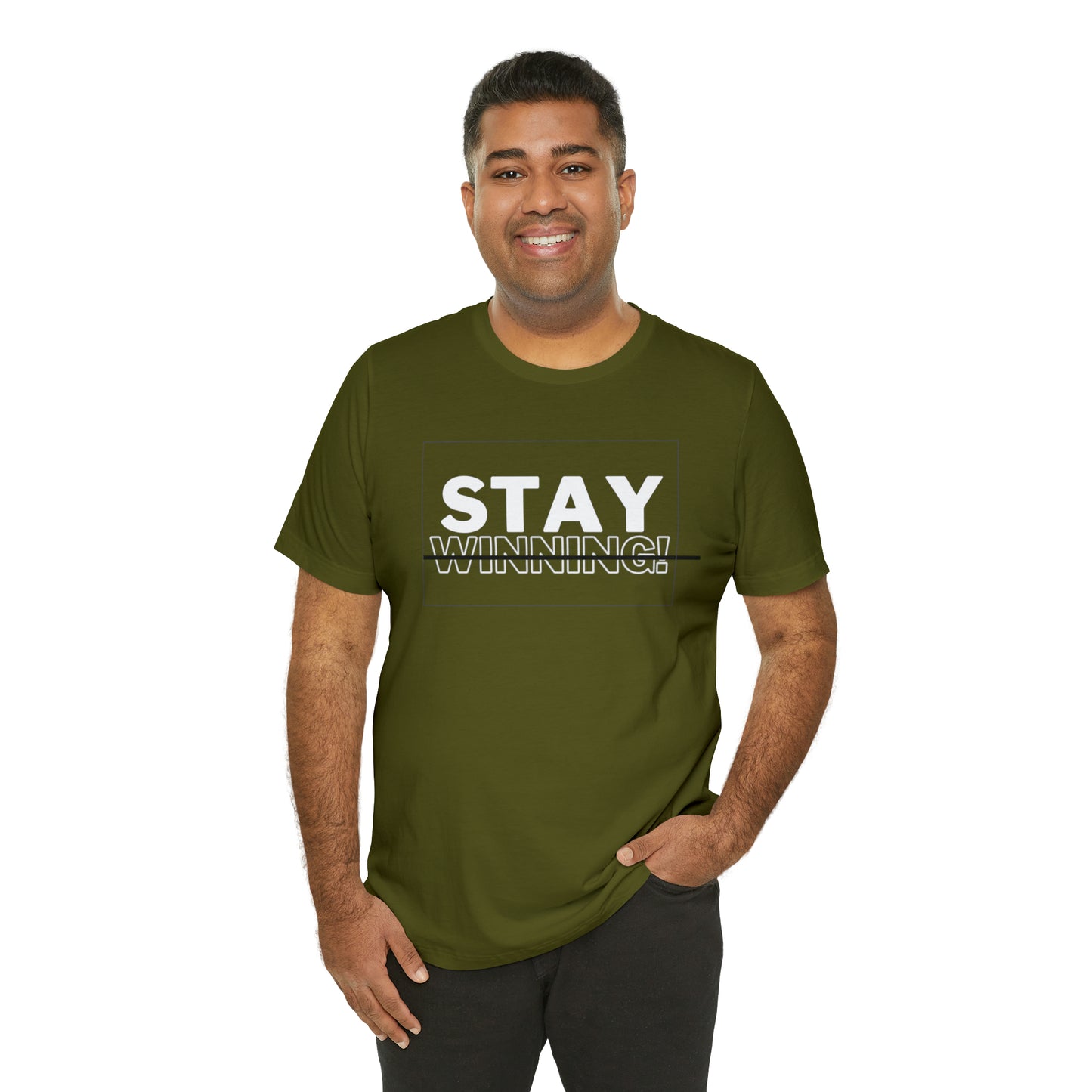 Soluvd Stay Winning Unisex, Women's, Men's Short Sleeve Tee