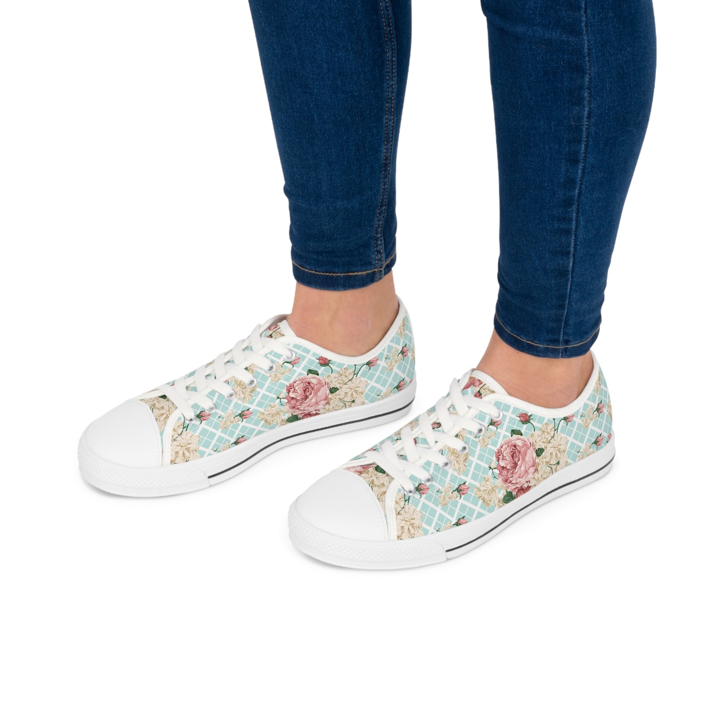 Soluvd More Roses Women's Low Top Sneakers