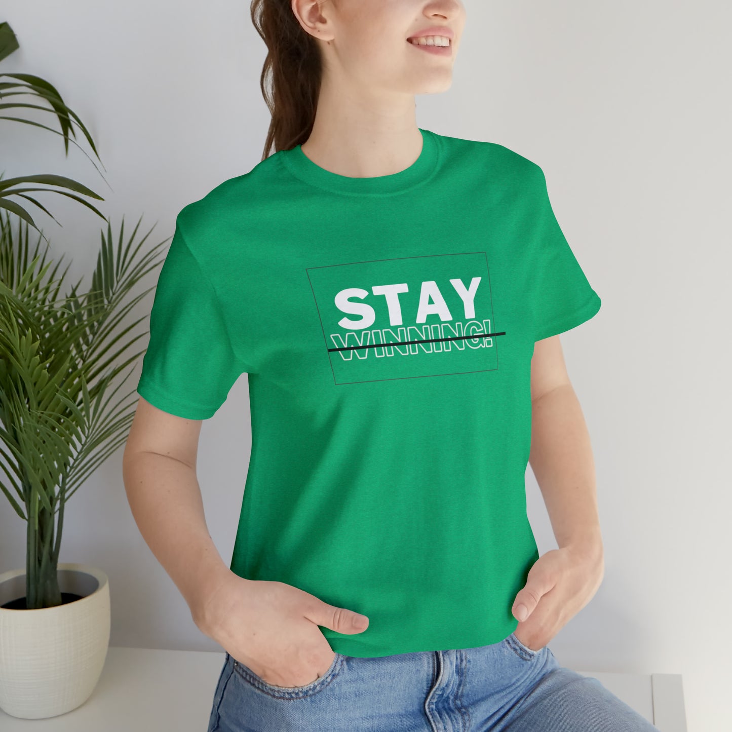 Soluvd Stay Winning Unisex, Women's, Men's Short Sleeve Tee