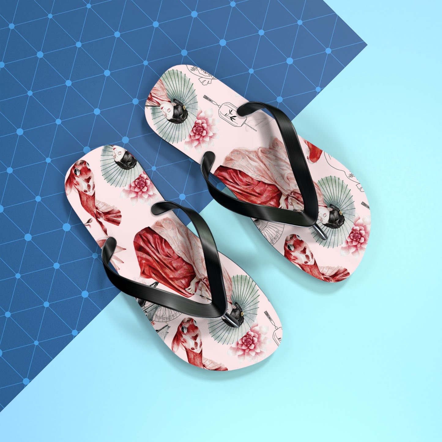 Soluvd Pink Pagoda Women's Flip Flops