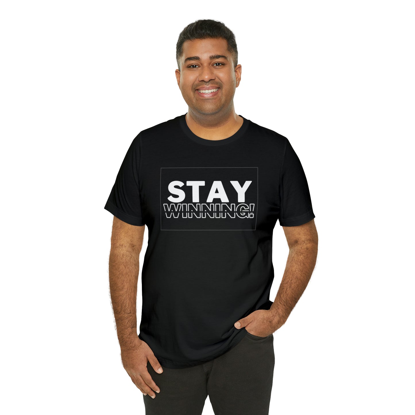 Soluvd Stay Winning Unisex, Women's, Men's Short Sleeve Tee
