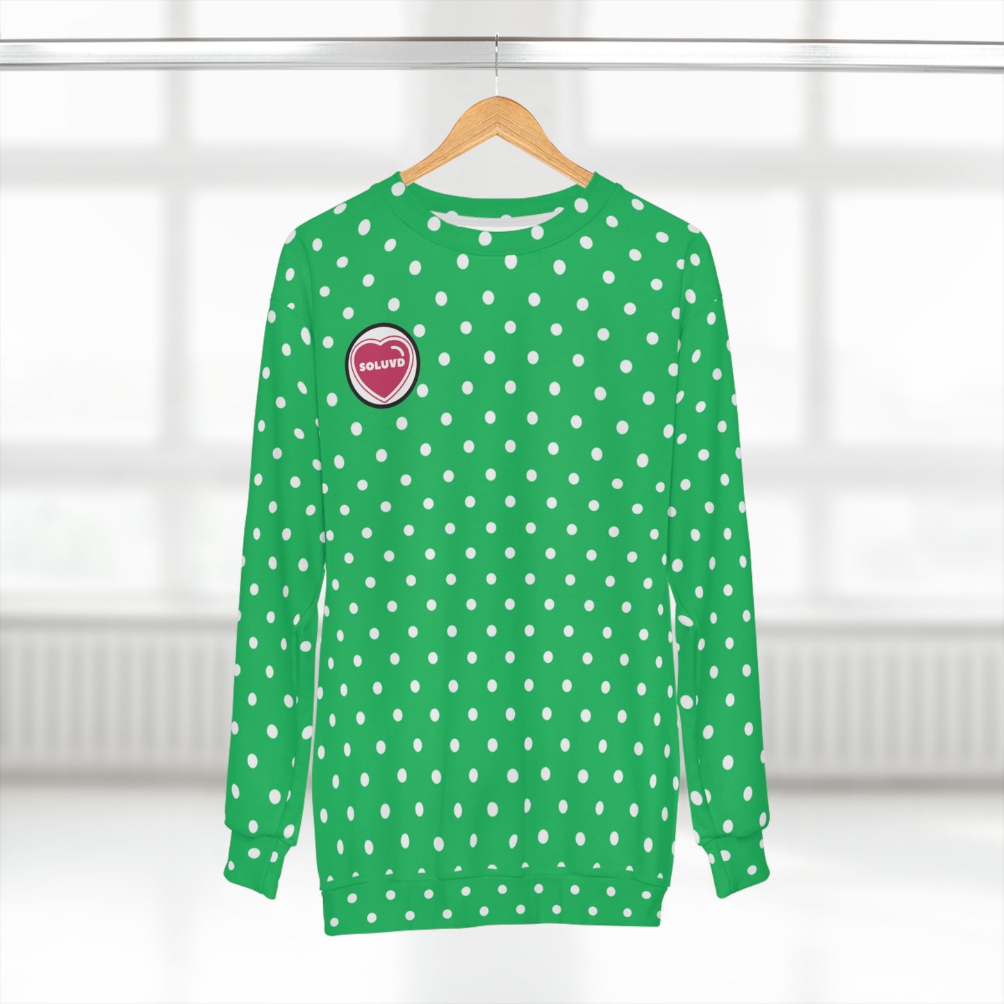 Soluvd Greendott Unisex, Women's, Men's Sweatshirt