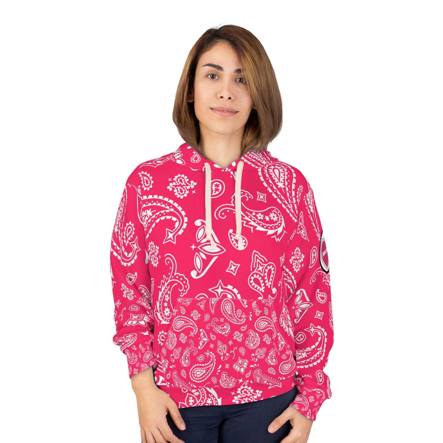 Soluvd Pink Bandana Unisex, Women's, Men's Pullover Hoodie