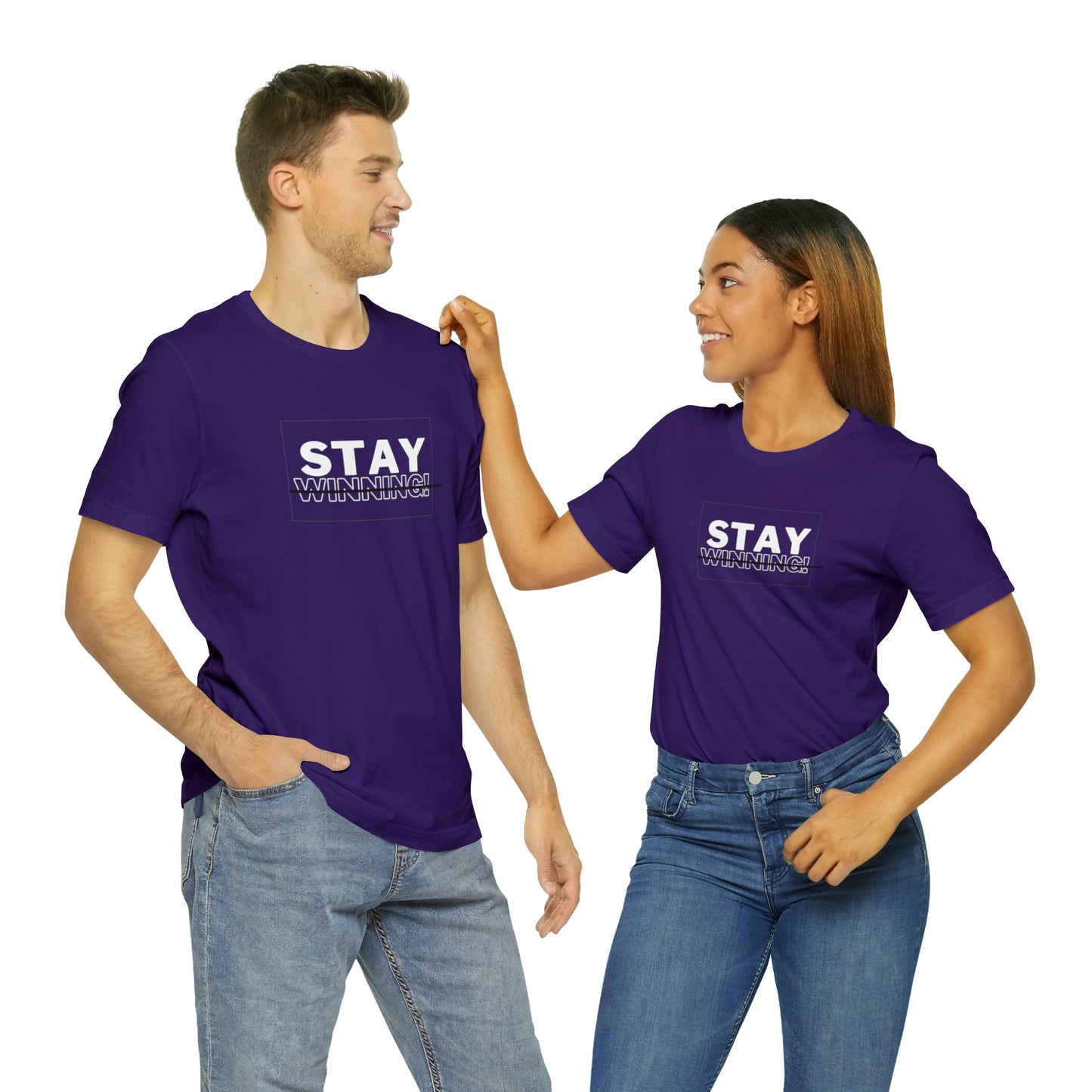 Soluvd Stay Winning Unisex, Women's, Men's Short Sleeve Tee
