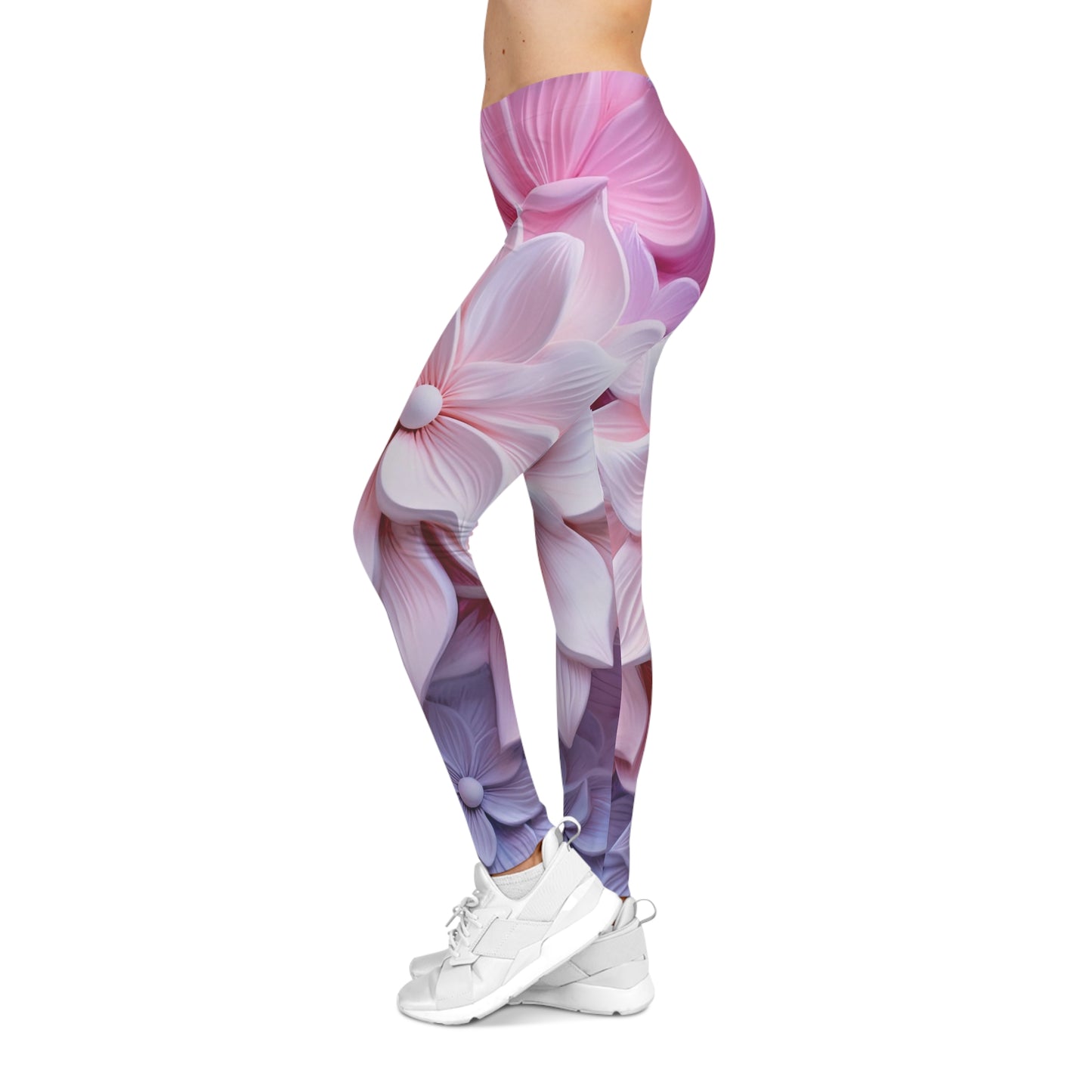 Soluvd 3D Flower An Women's Premium Leggings, Yoga Leggings