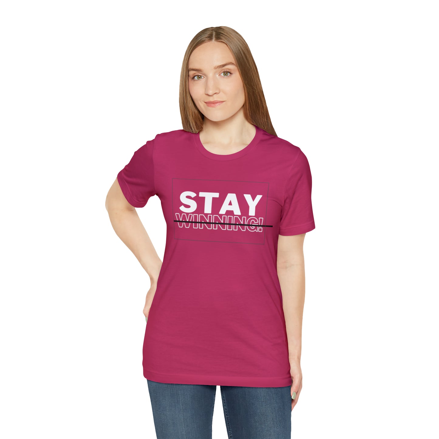Soluvd Stay Winning Unisex, Women's, Men's Short Sleeve Tee