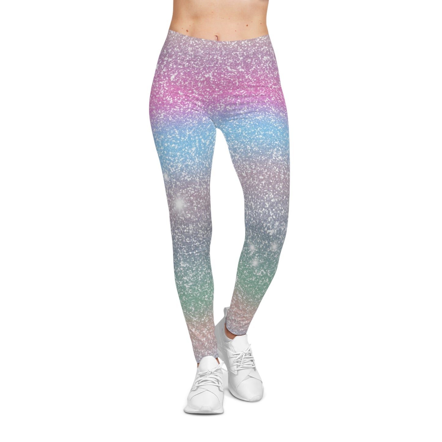 Soluvd Sparkle Premium Women's Casual Leggings, Yoga Leggings