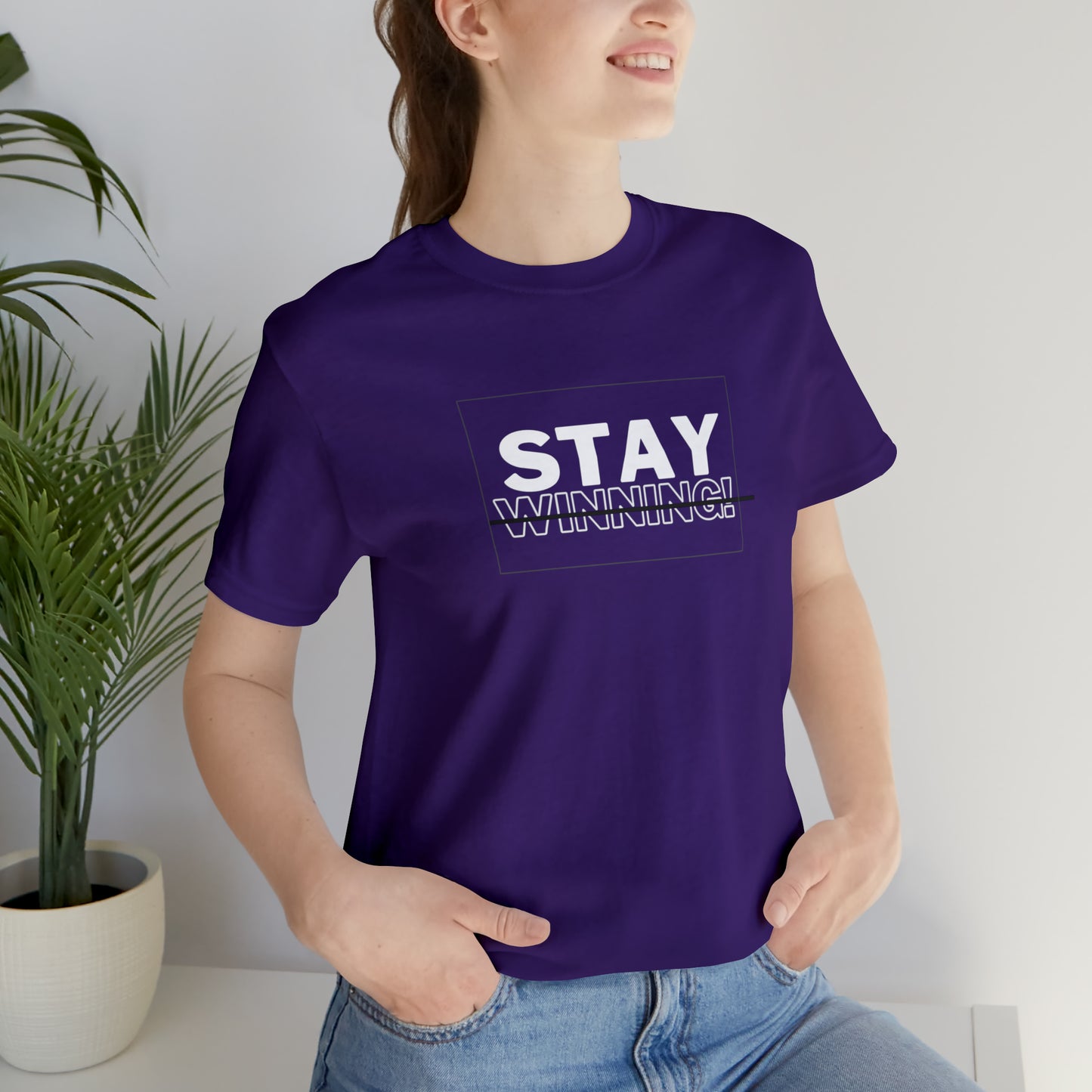 Soluvd Stay Winning Unisex, Women's, Men's Short Sleeve Tee