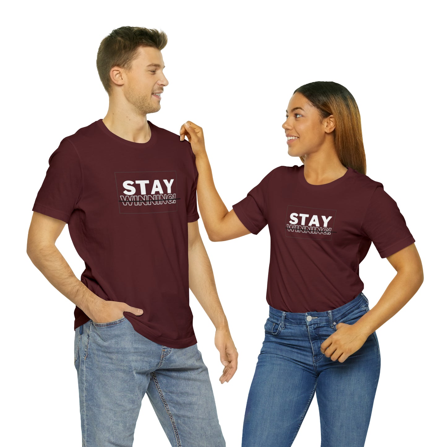 Soluvd Stay Winning Unisex, Women's, Men's Short Sleeve Tee