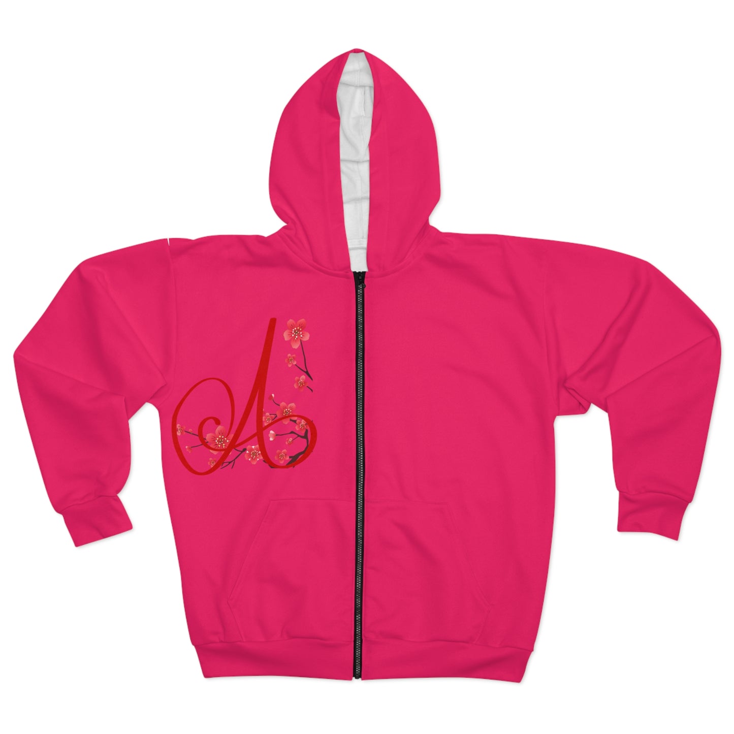 Soluvd Pink A Unisex, Women's Men's Zip Hoodie
