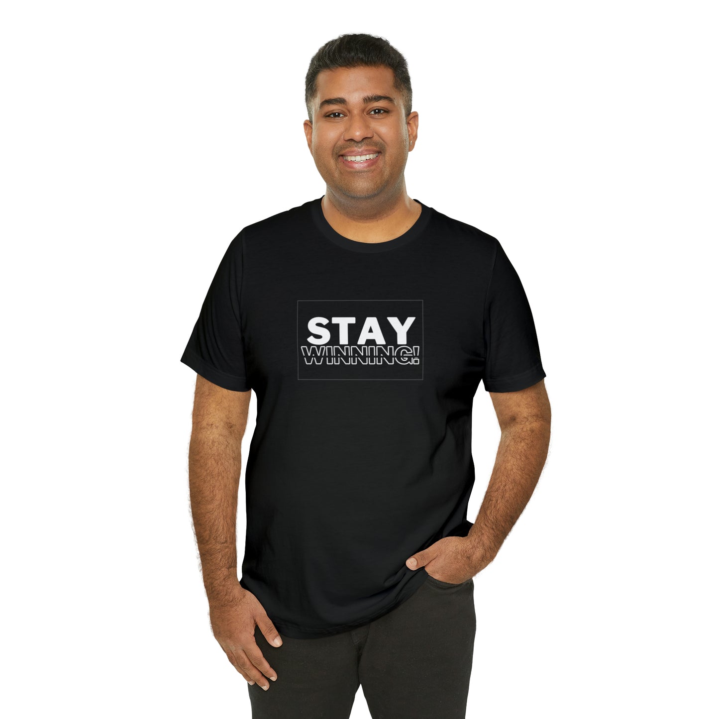Soluvd Stay Winning Unisex, Women's, Men's Short Sleeve Tee