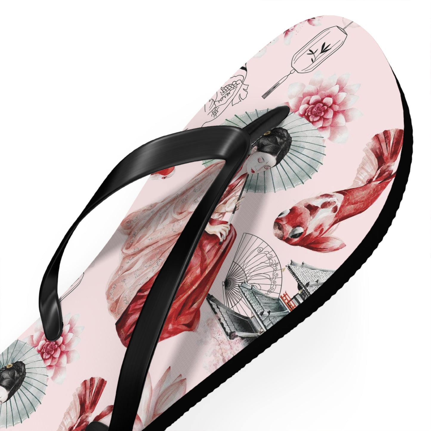 Soluvd Pink Pagoda Women's Flip Flops