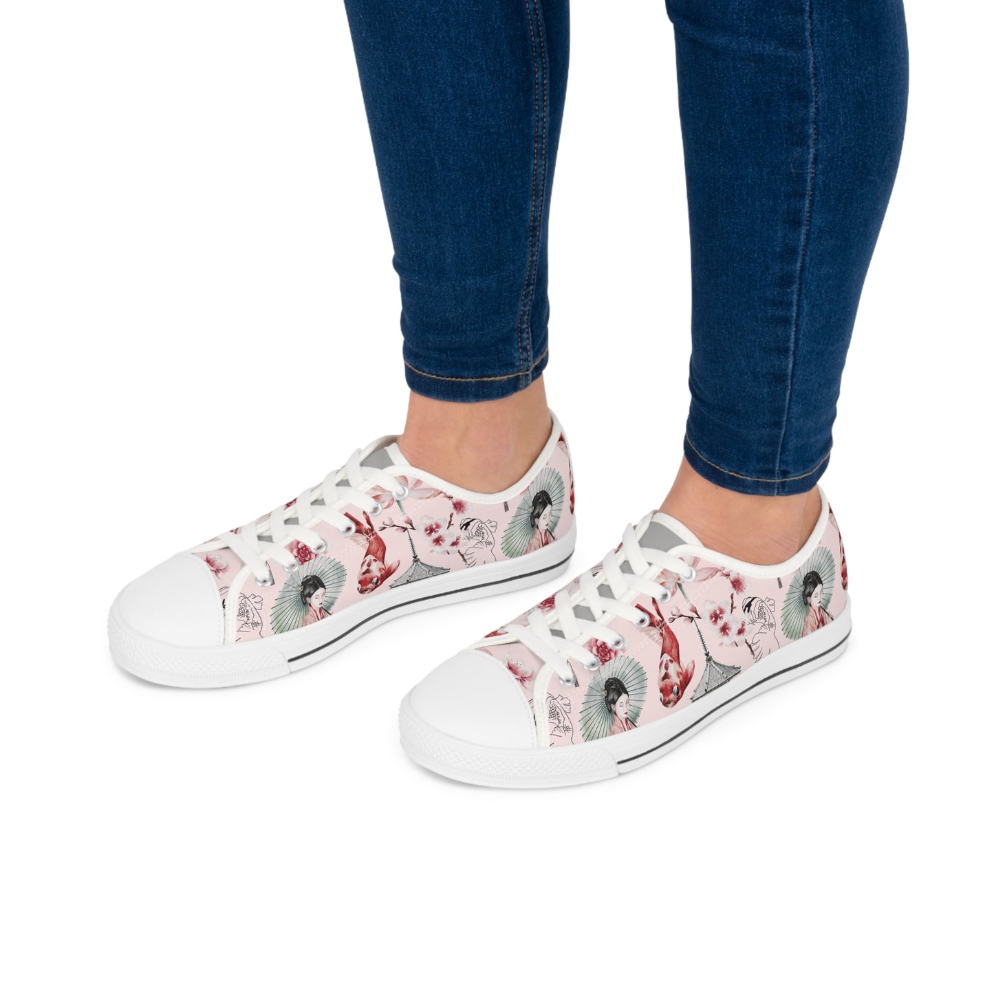 Soluvd Pink Pagoda Women's Low Top Sneakers