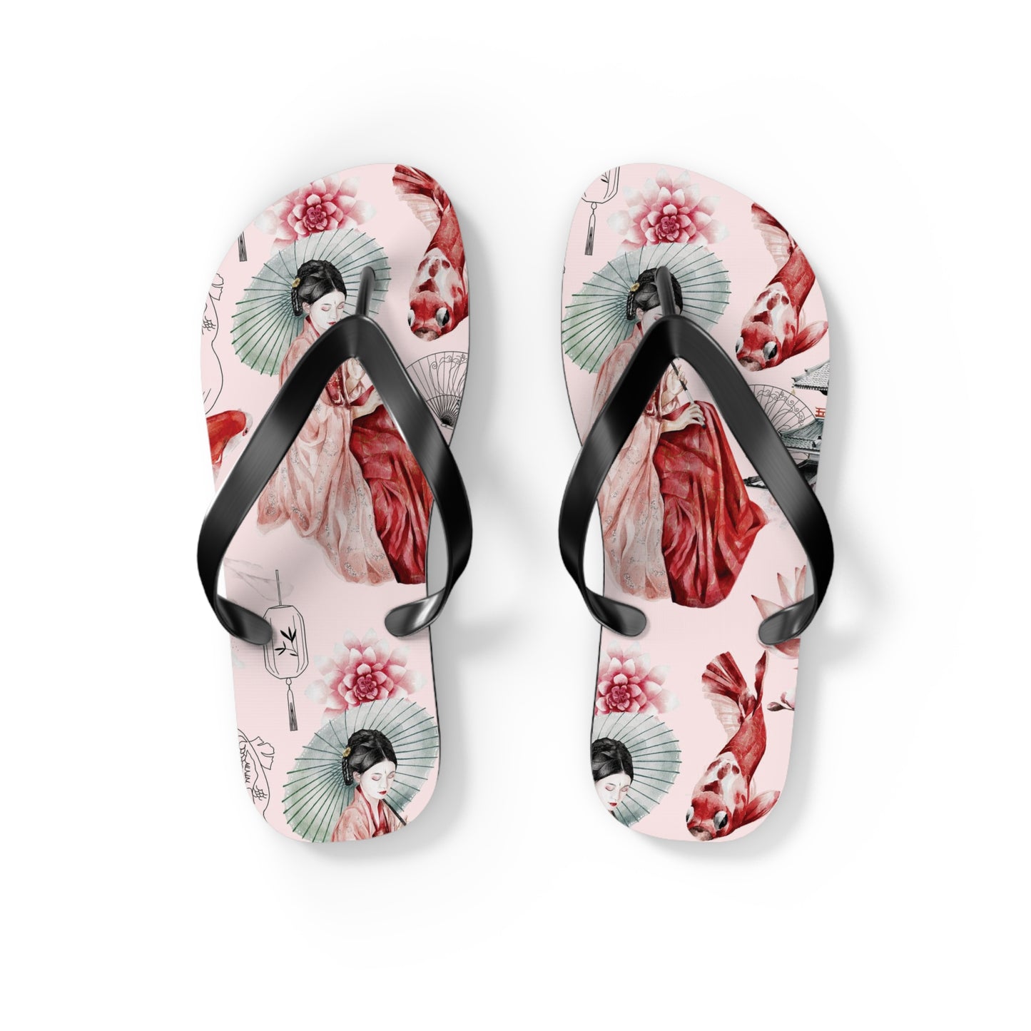 Soluvd Pink Pagoda Women's Flip Flops