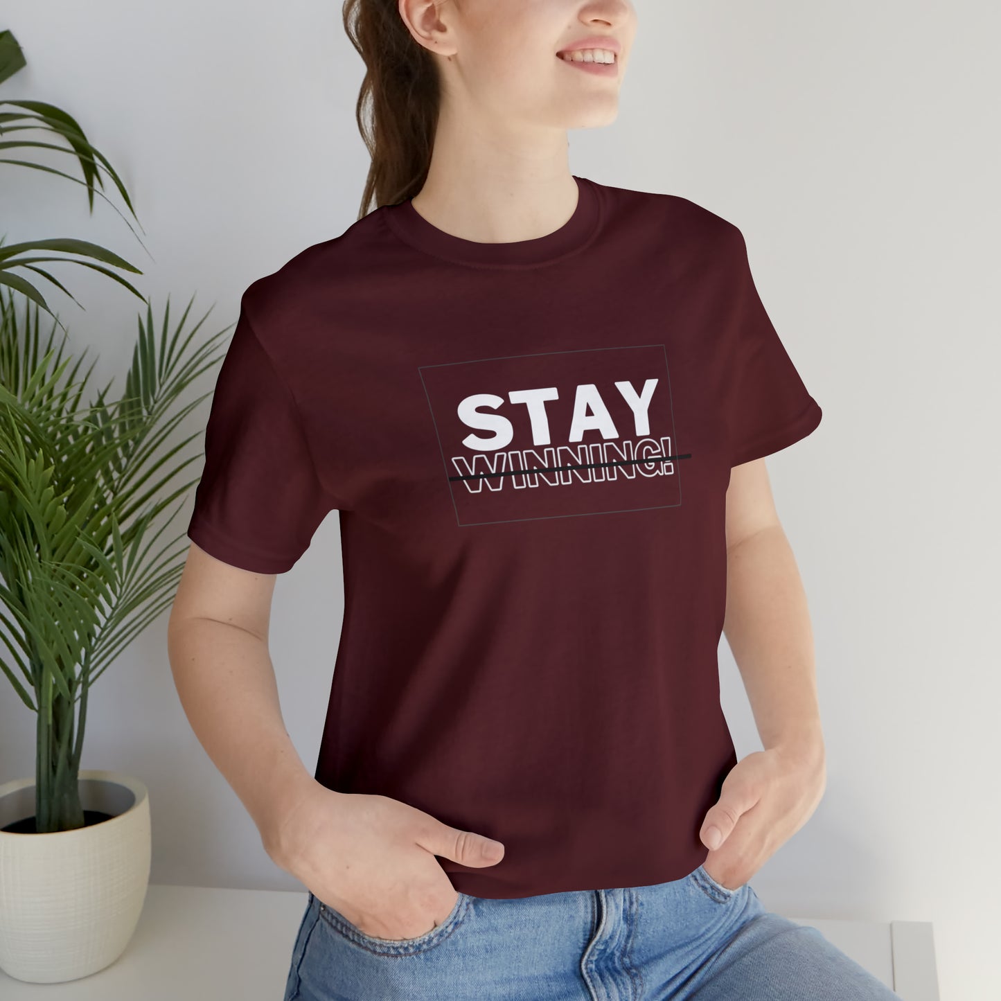 Soluvd Stay Winning Unisex, Women's, Men's Short Sleeve Tee