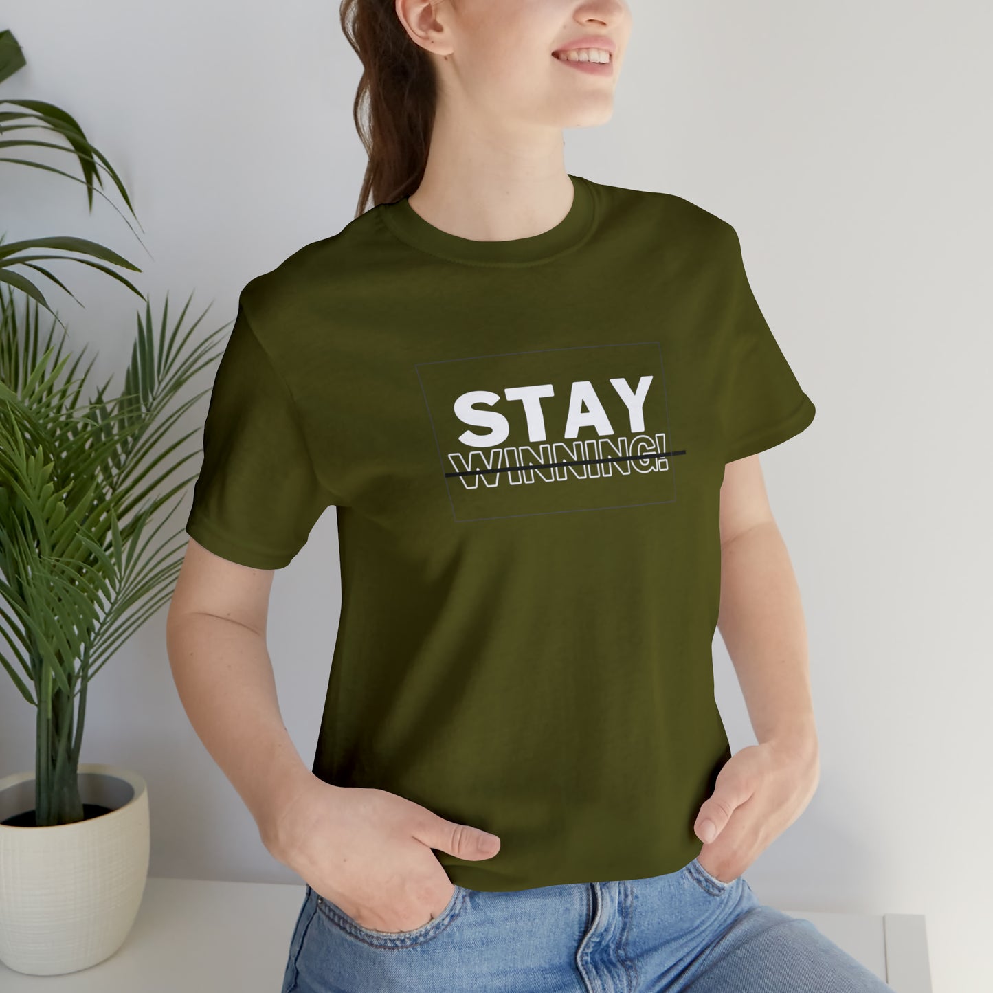 Soluvd Stay Winning Unisex, Women's, Men's Short Sleeve Tee