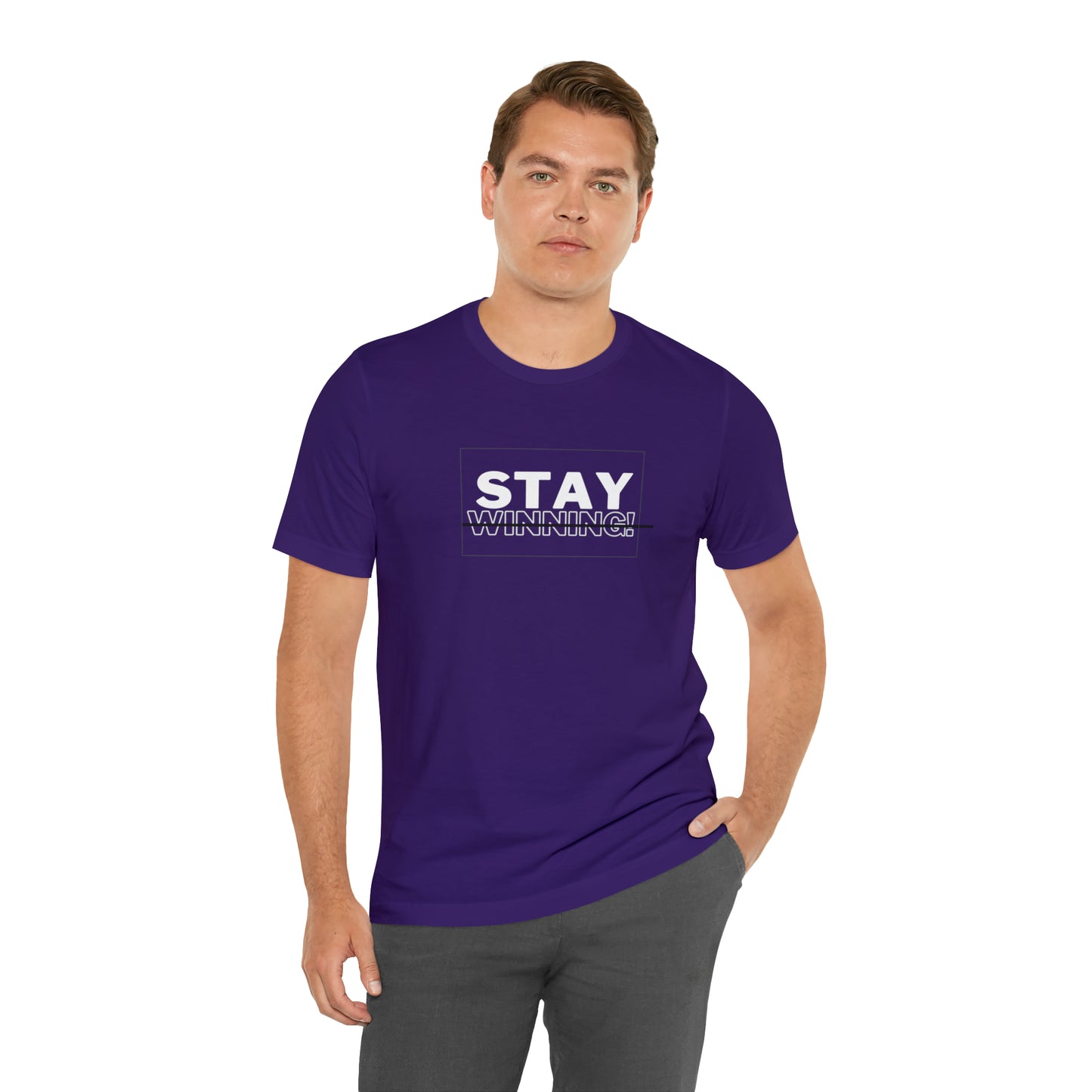 Soluvd Stay Winning Unisex, Women's, Men's Short Sleeve Tee