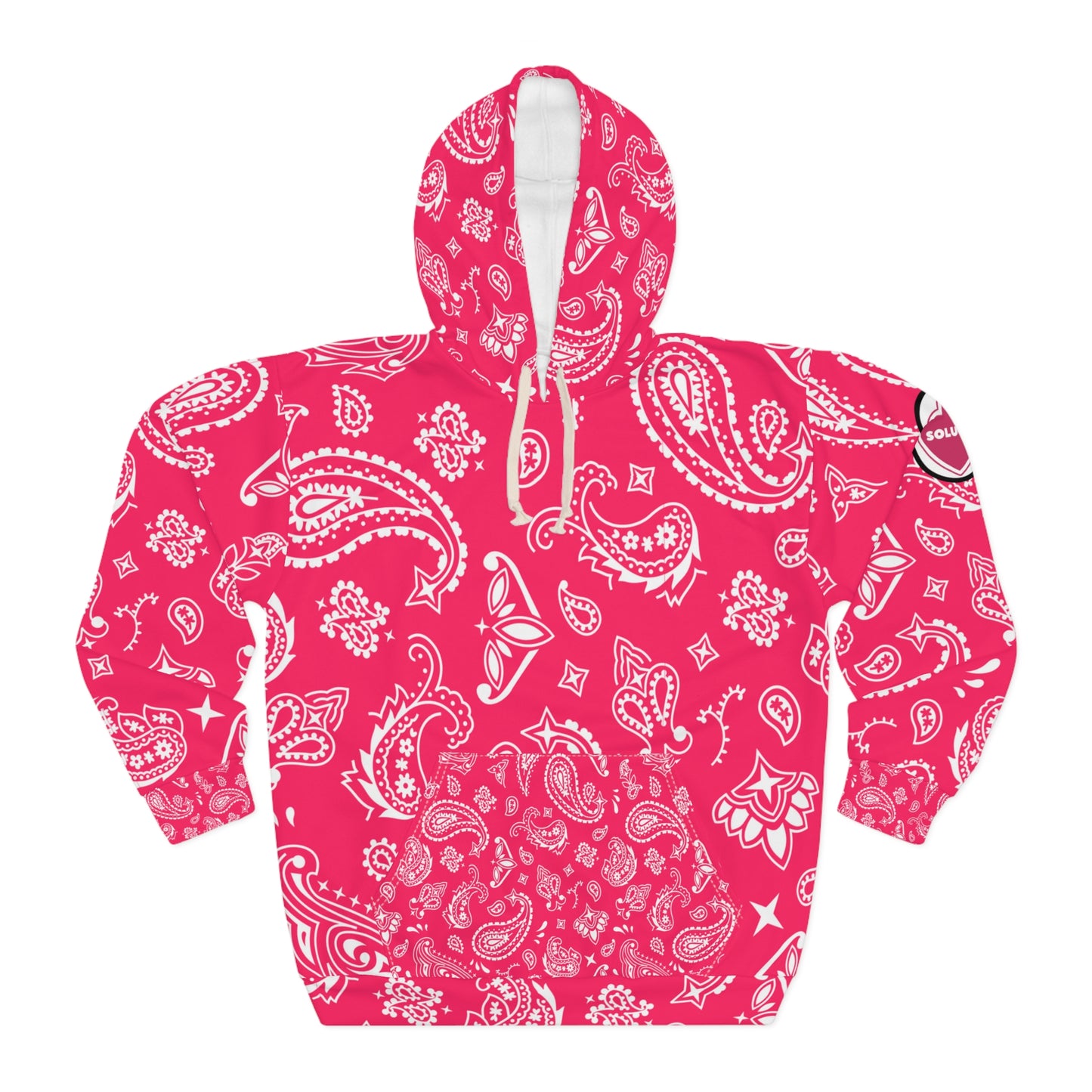 Soluvd Pink Bandana Unisex, Women's, Men's Pullover Hoodie