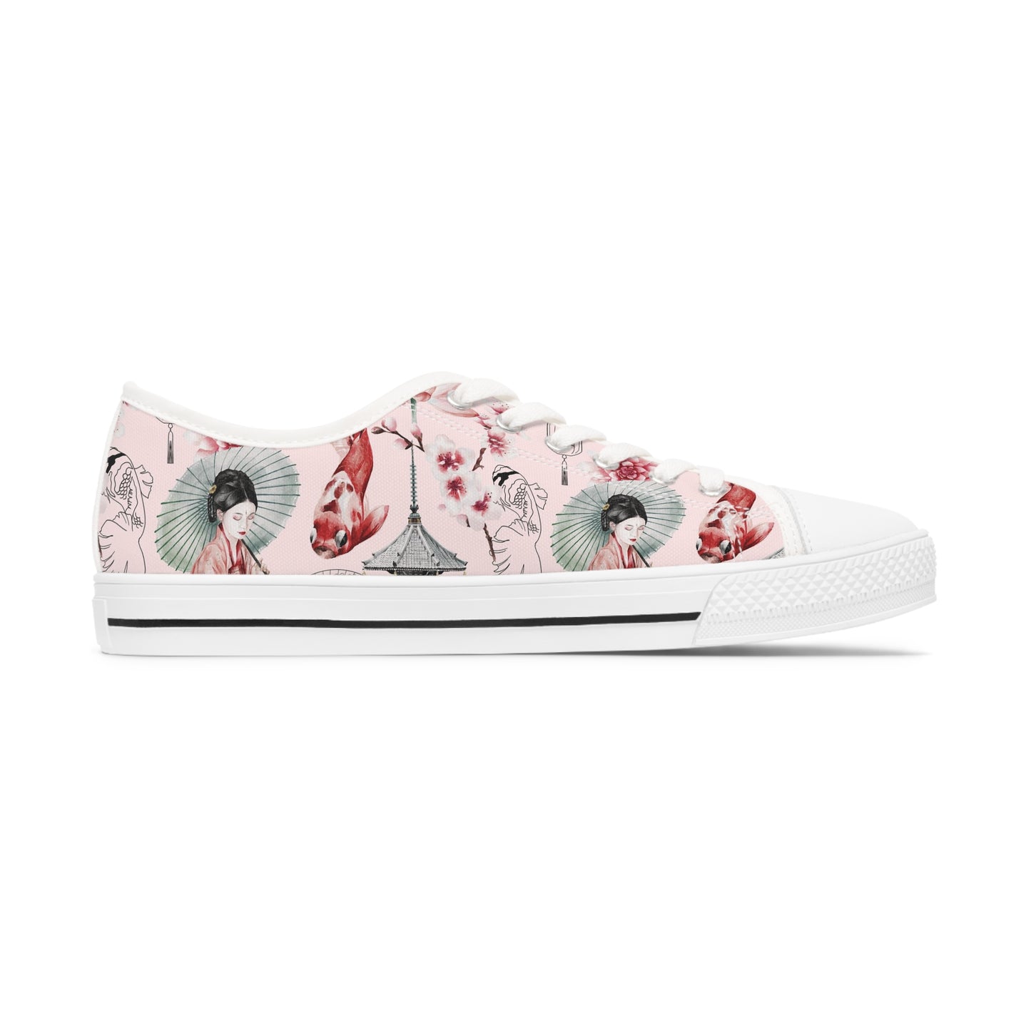 Soluvd Pink Pagoda Women's Low Top Sneakers